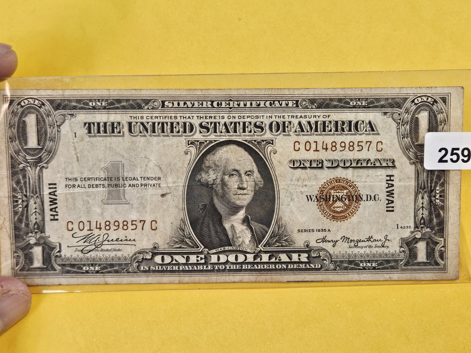 Series of 1935-A One Dollar Silver Certificate - 2