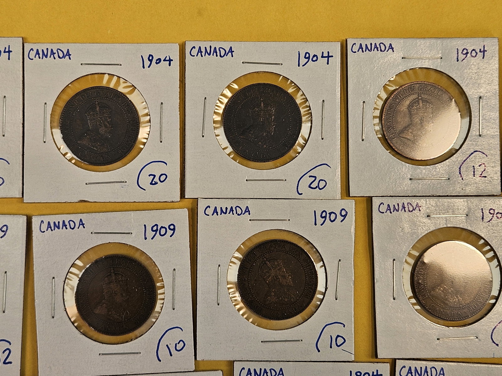Twenty mixed Canada Large Cents - 3