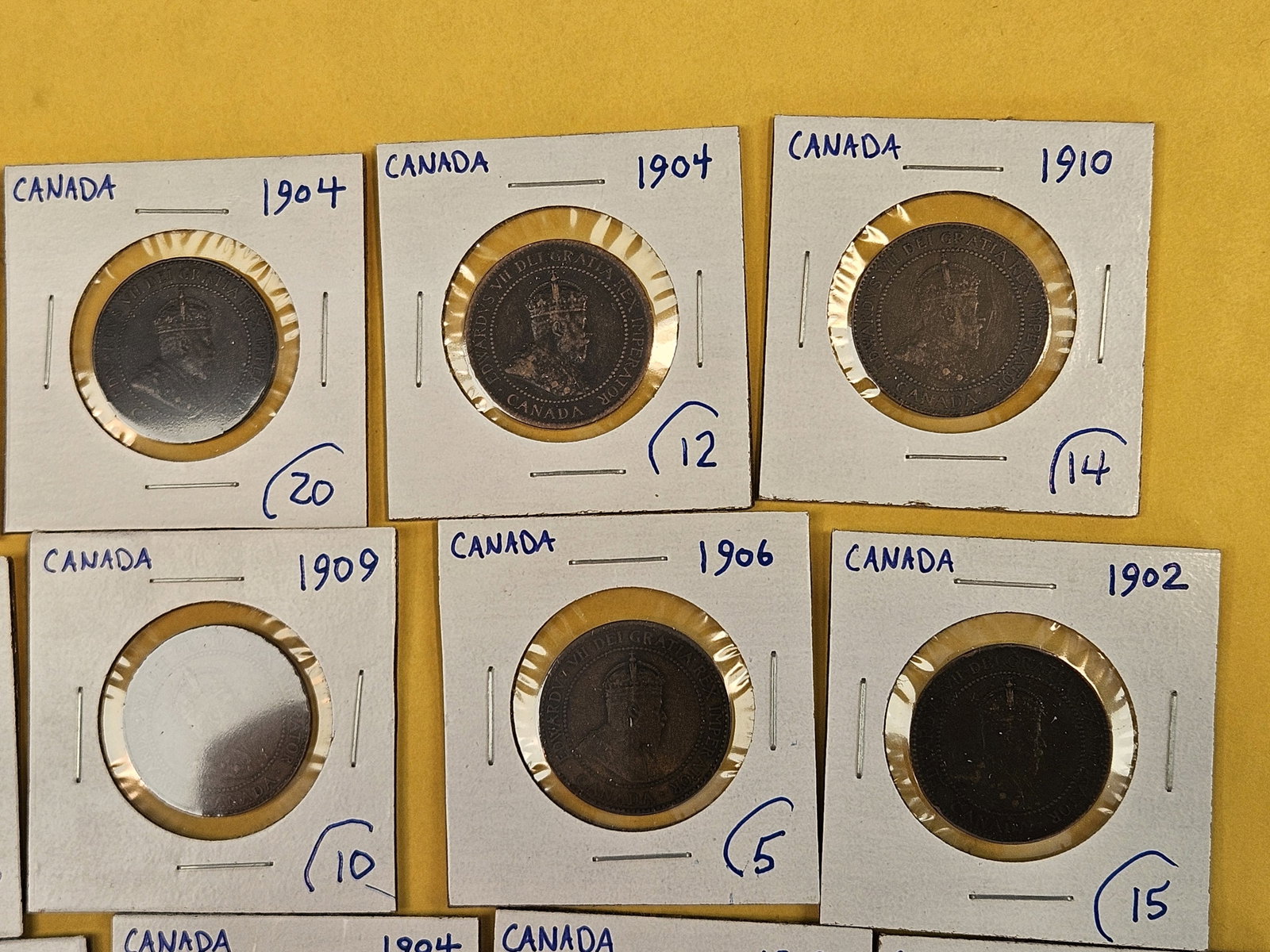 Twenty mixed Canada Large Cents - 4