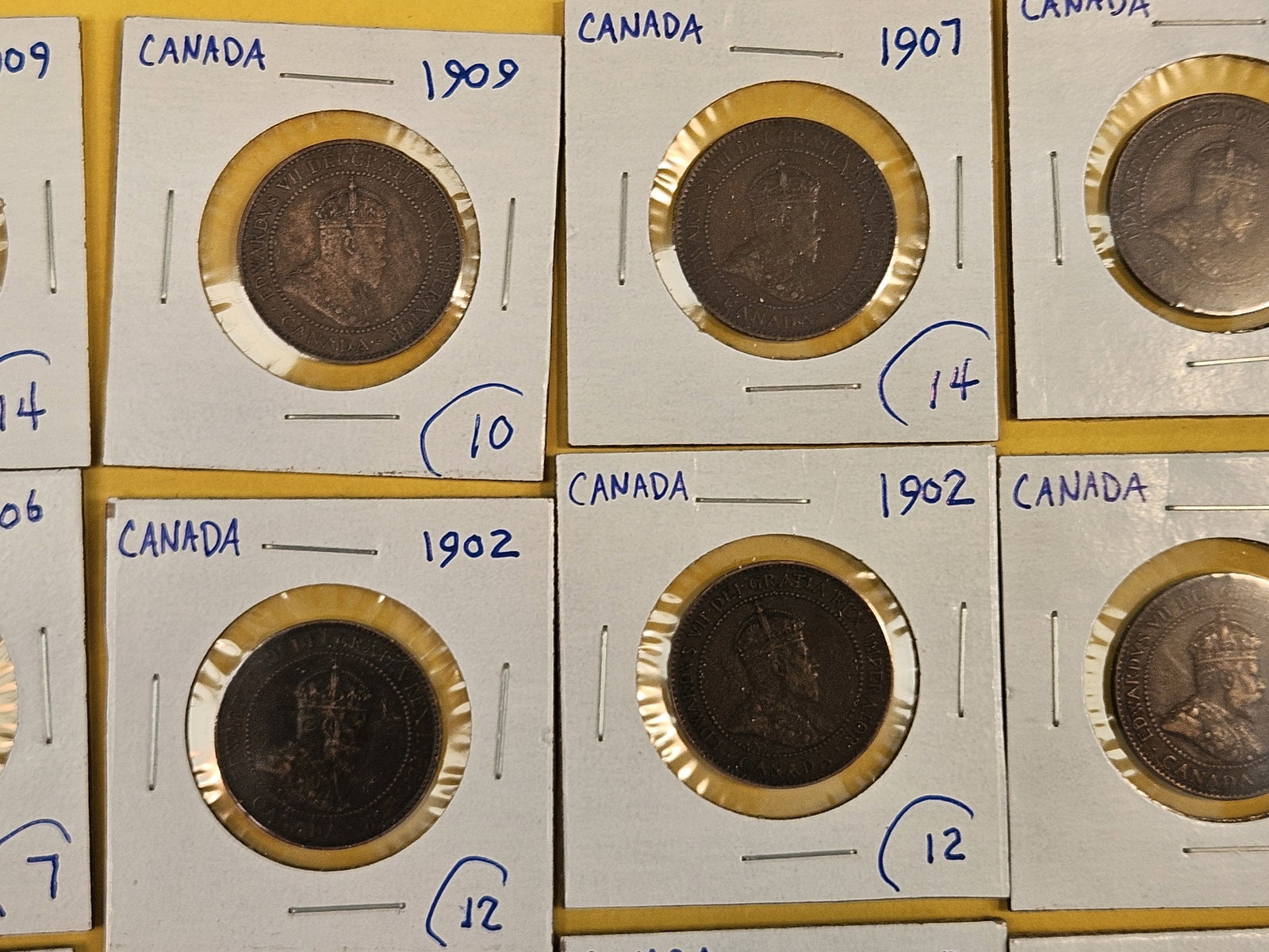 Fifteen mixed Canada Large Cents - 3