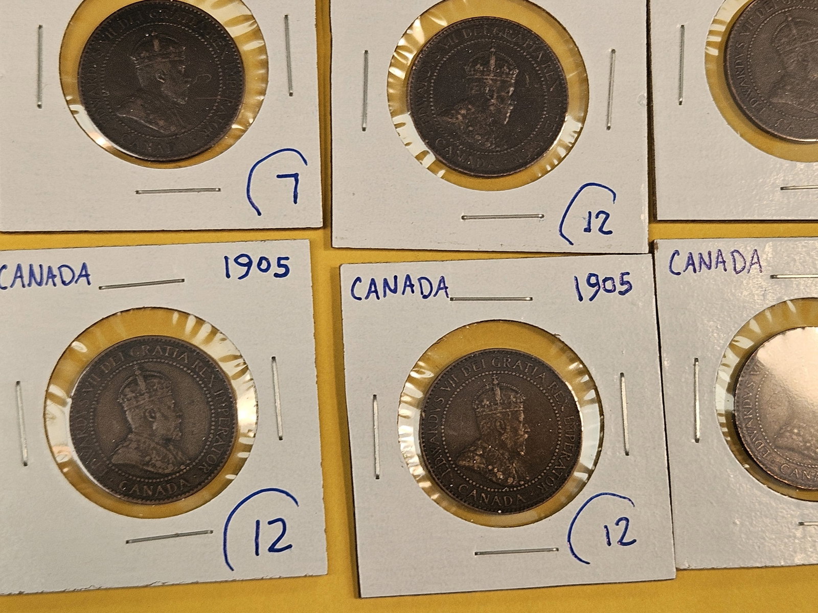 Fifteen mixed Canada Large Cents - 5
