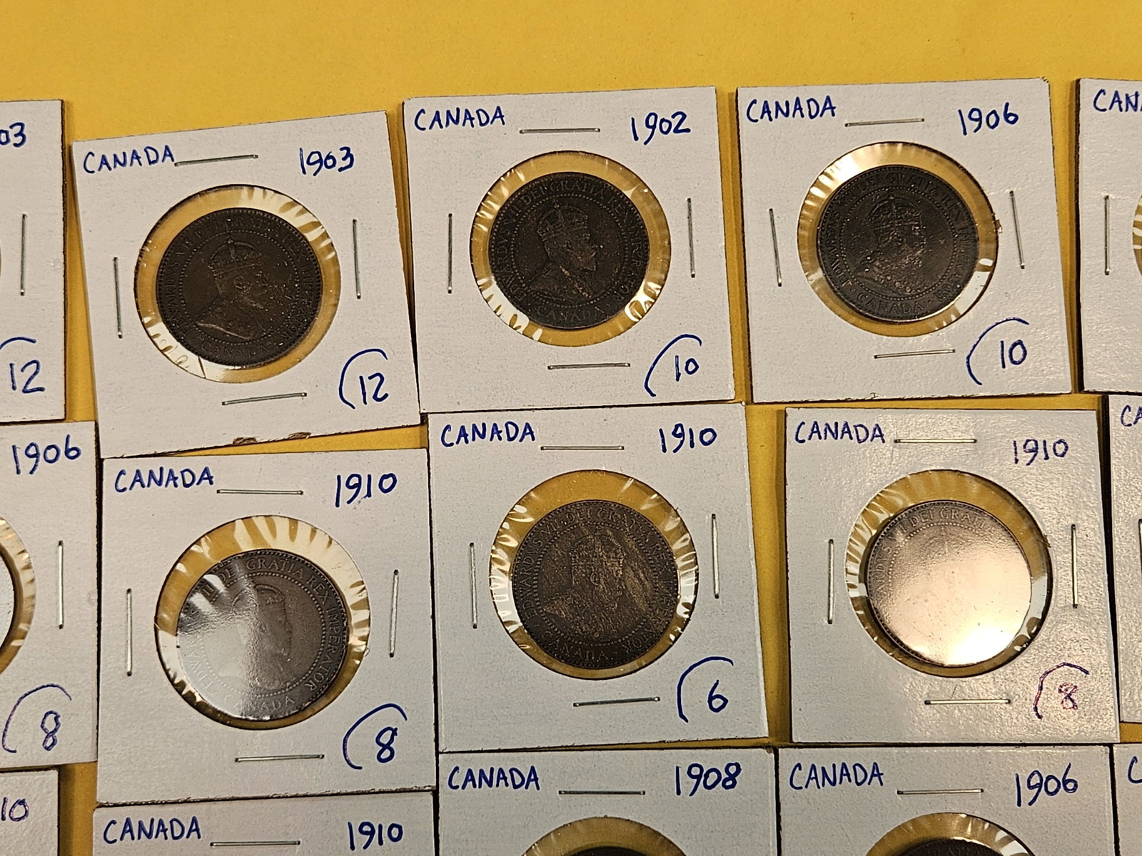Twenty mixed Canada Large Cents - 3