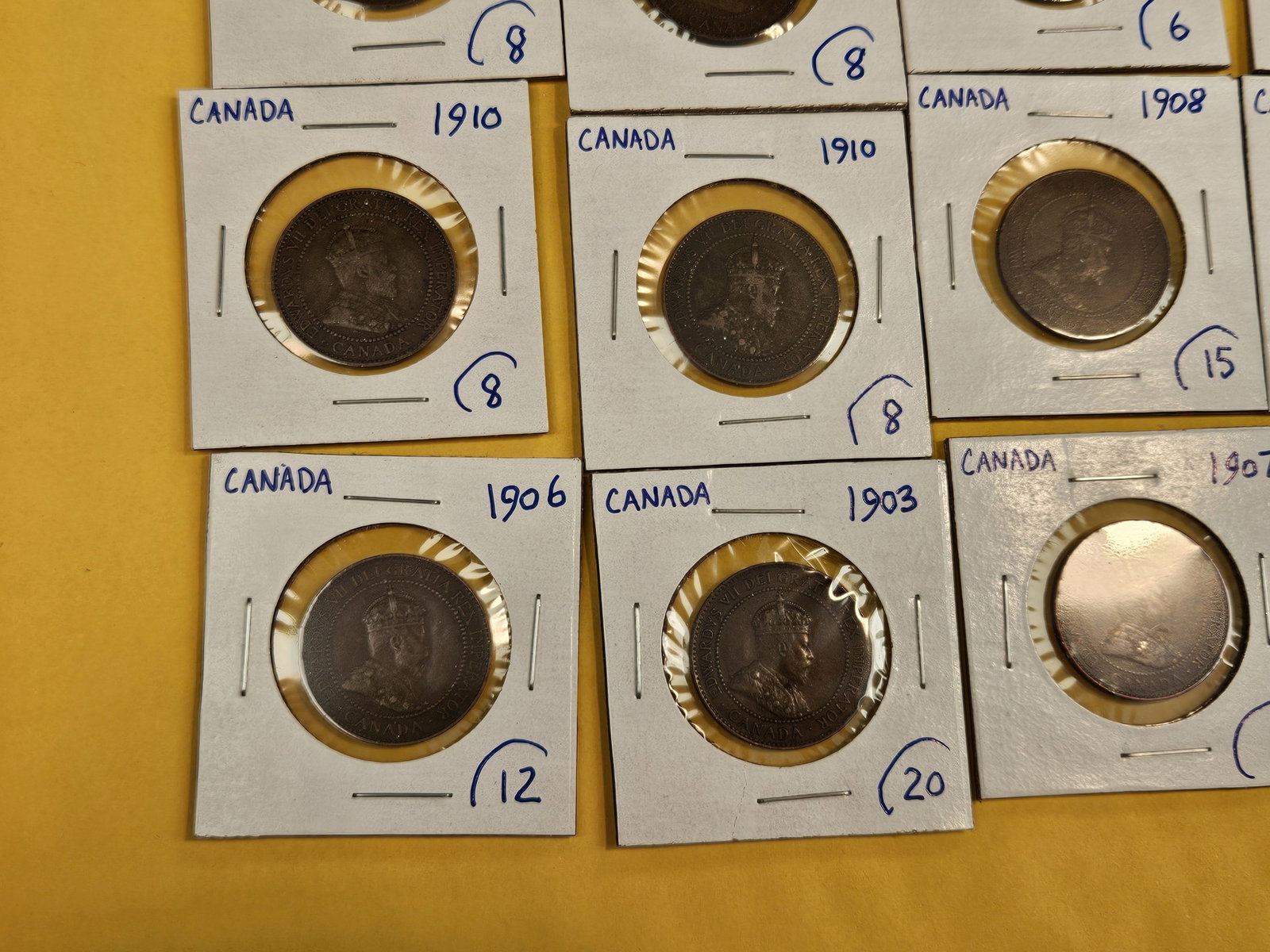 Twenty mixed Canada Large Cents - 5