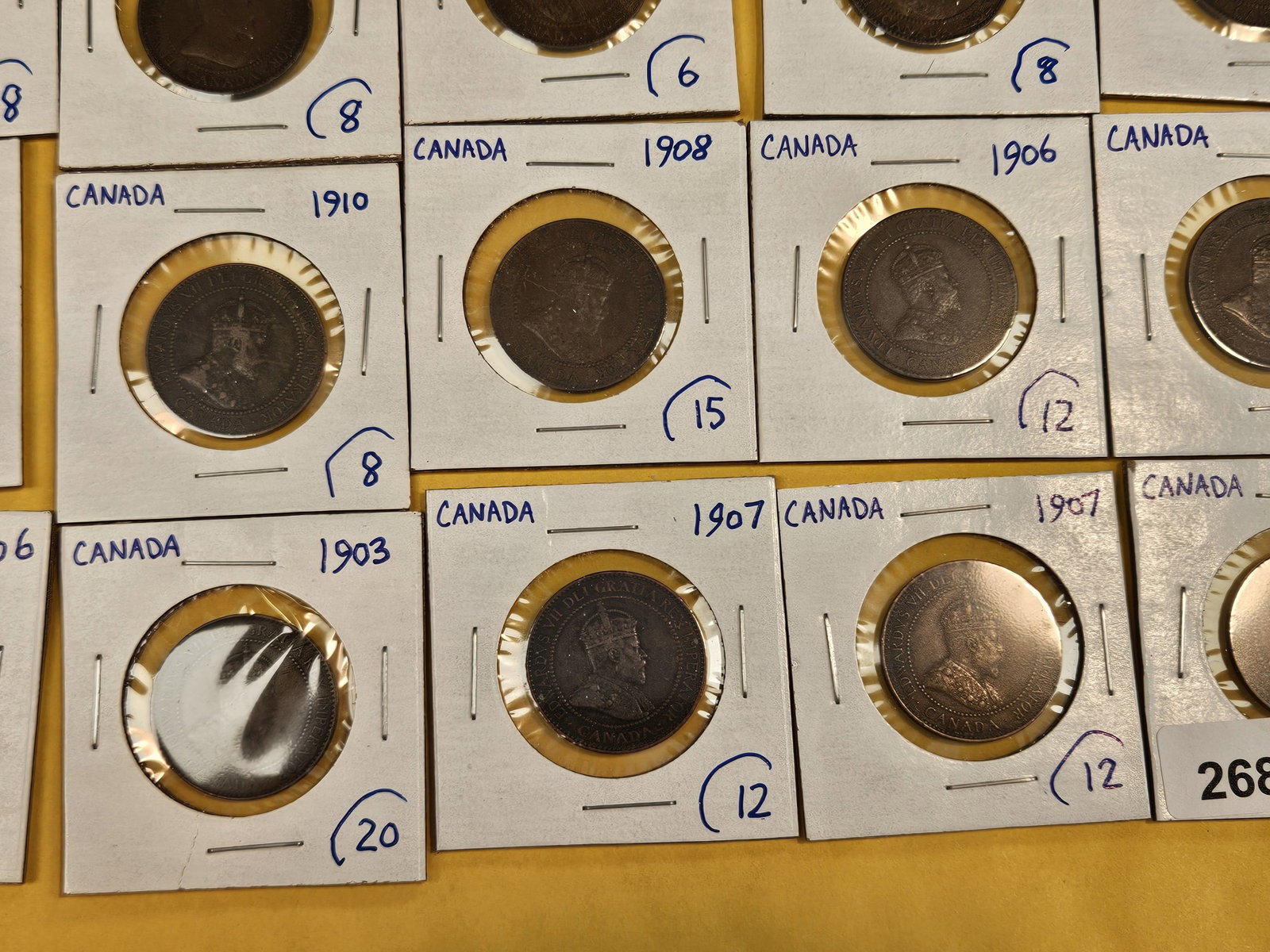 Twenty mixed Canada Large Cents - 6