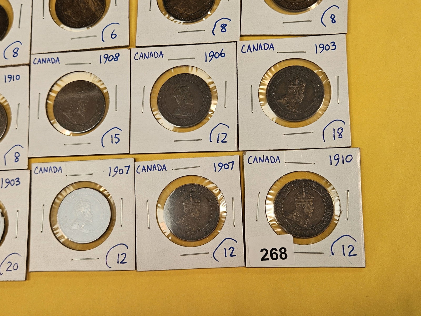 Twenty mixed Canada Large Cents - 7