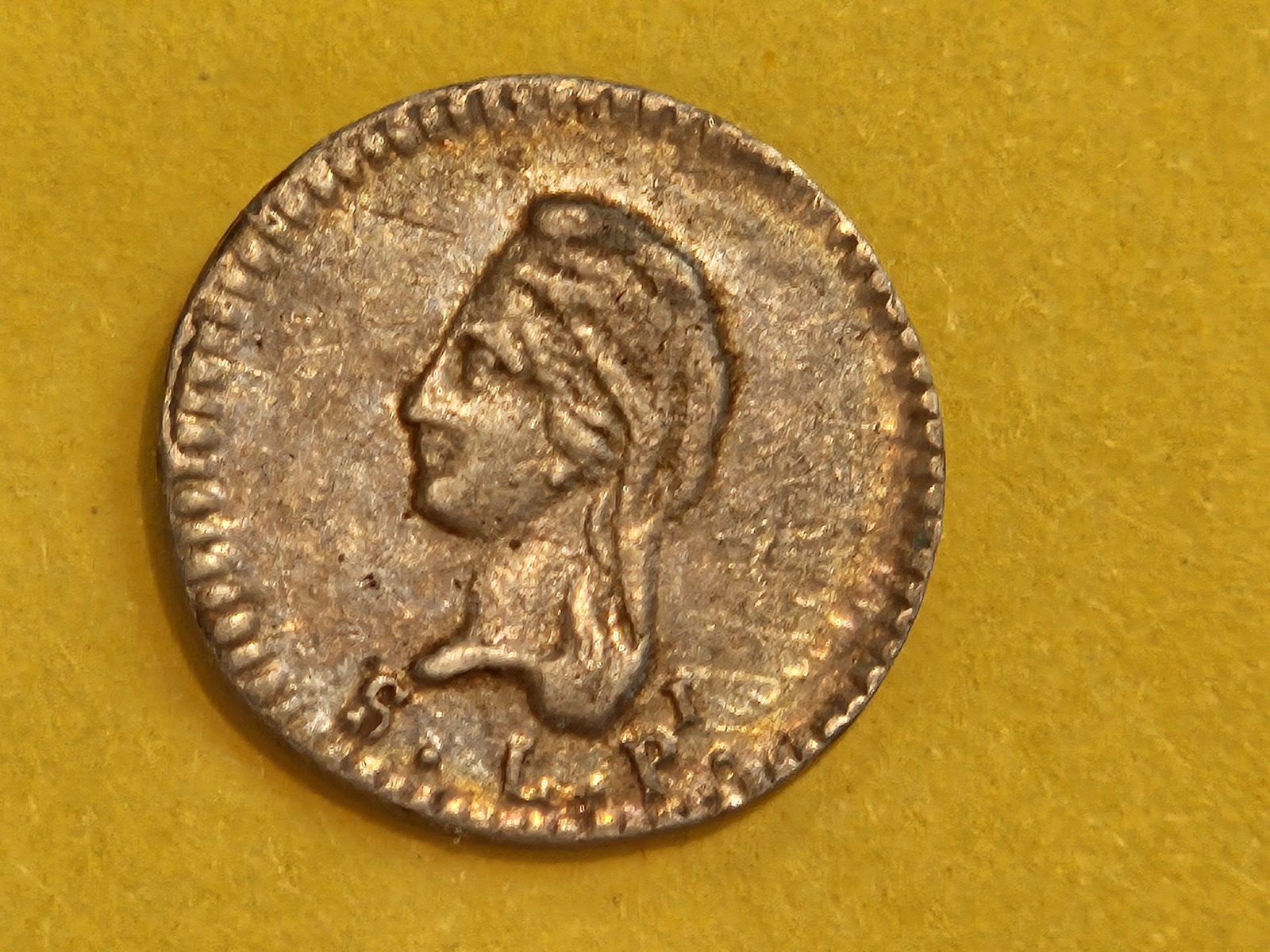 ** SCARCE ** 1851/47 SLPi Mexico 1/4 real - 7