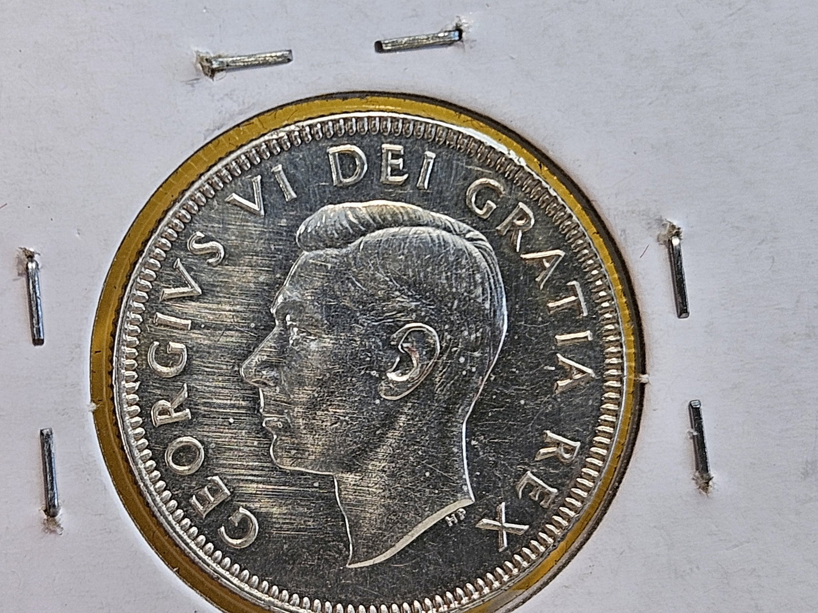 ** KEY DATE ** GEM Brilliant Uncirculated - Details 1948 Canada silver 25 cents - 7