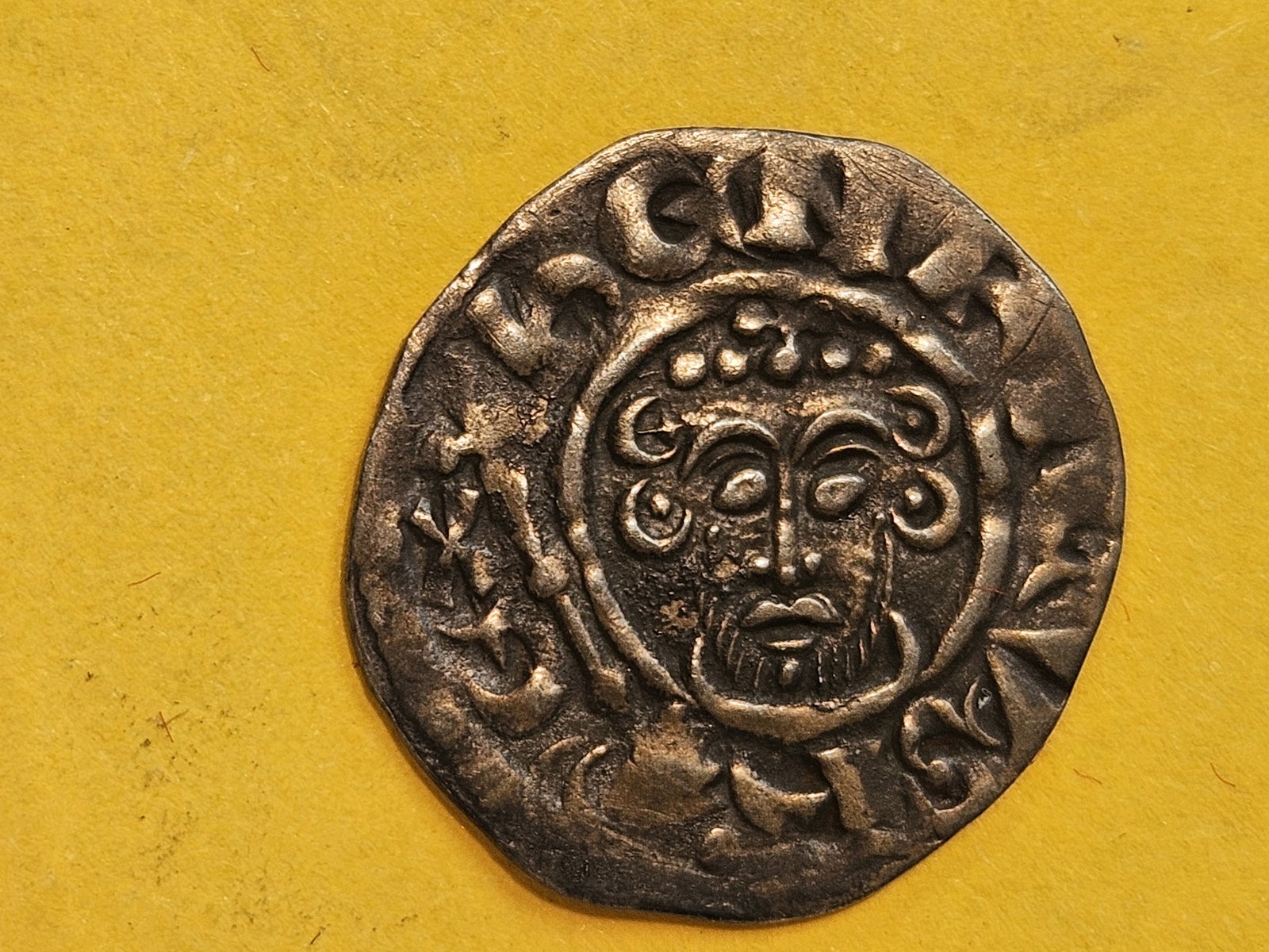 Scarcer 1199 - 1216 England Short Cross silver penny - 3