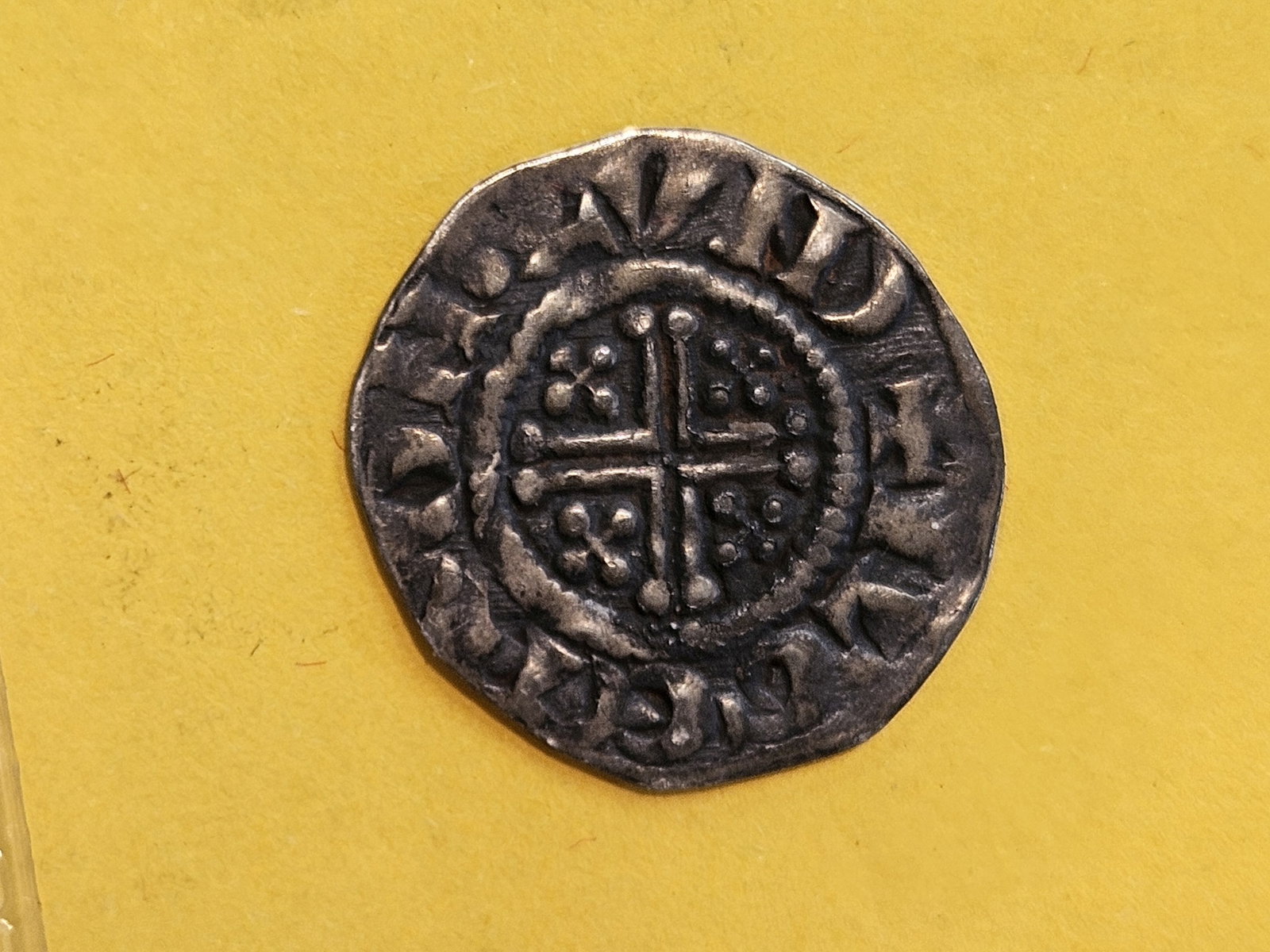 Scarcer 1199 - 1216 England Short Cross silver penny - 5
