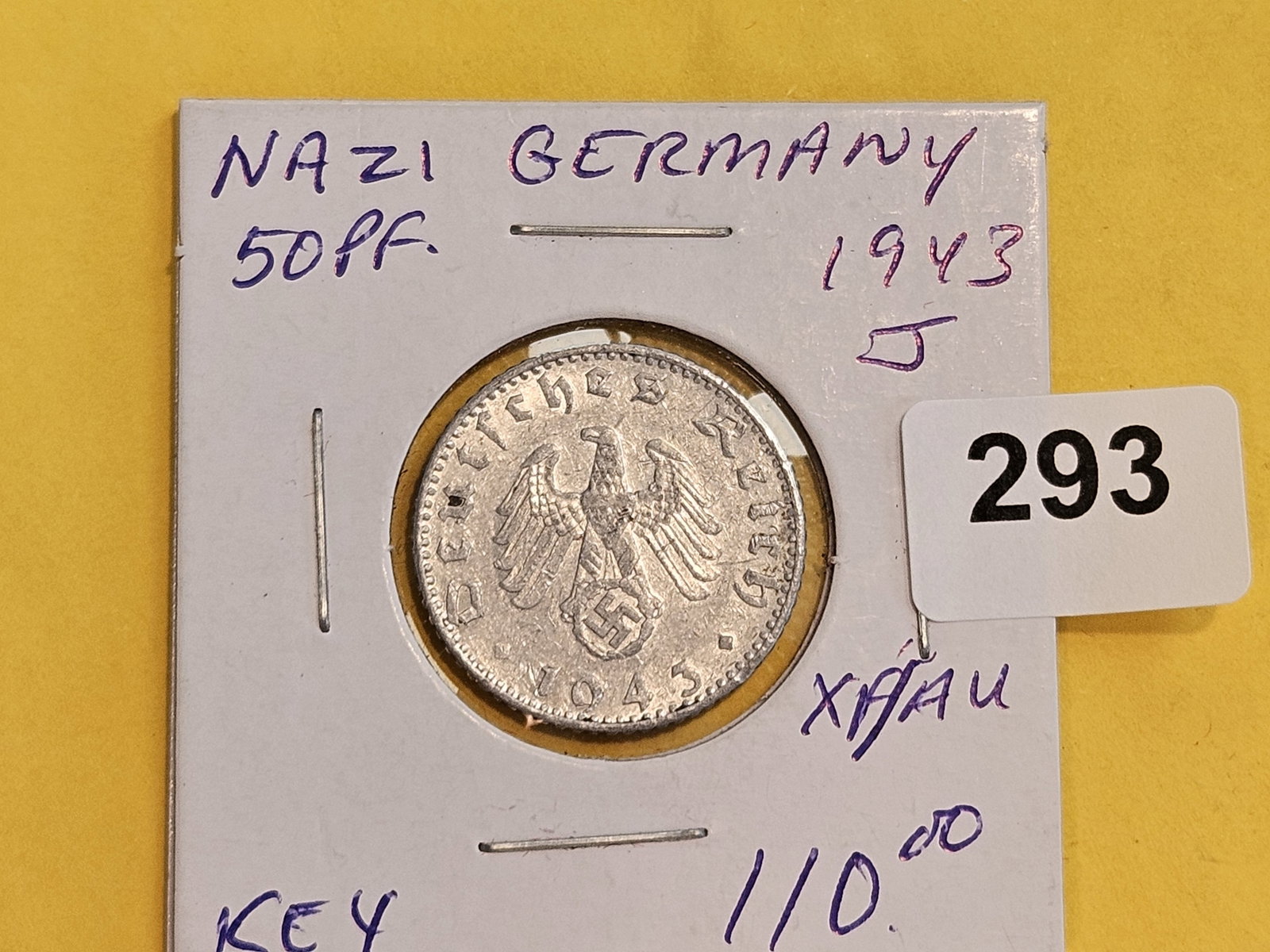 Key 1943-J Germany 50 reichspfennig - 2