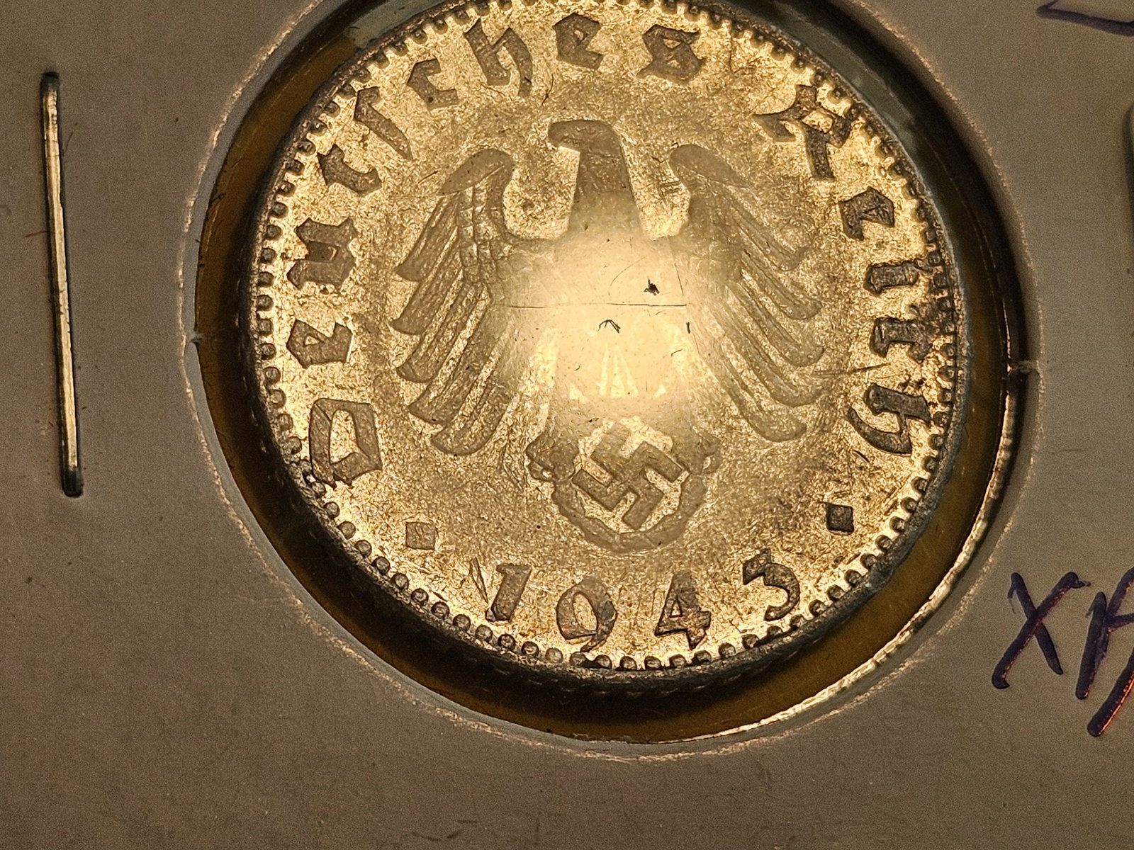 Key 1943-J Germany 50 reichspfennig - 3