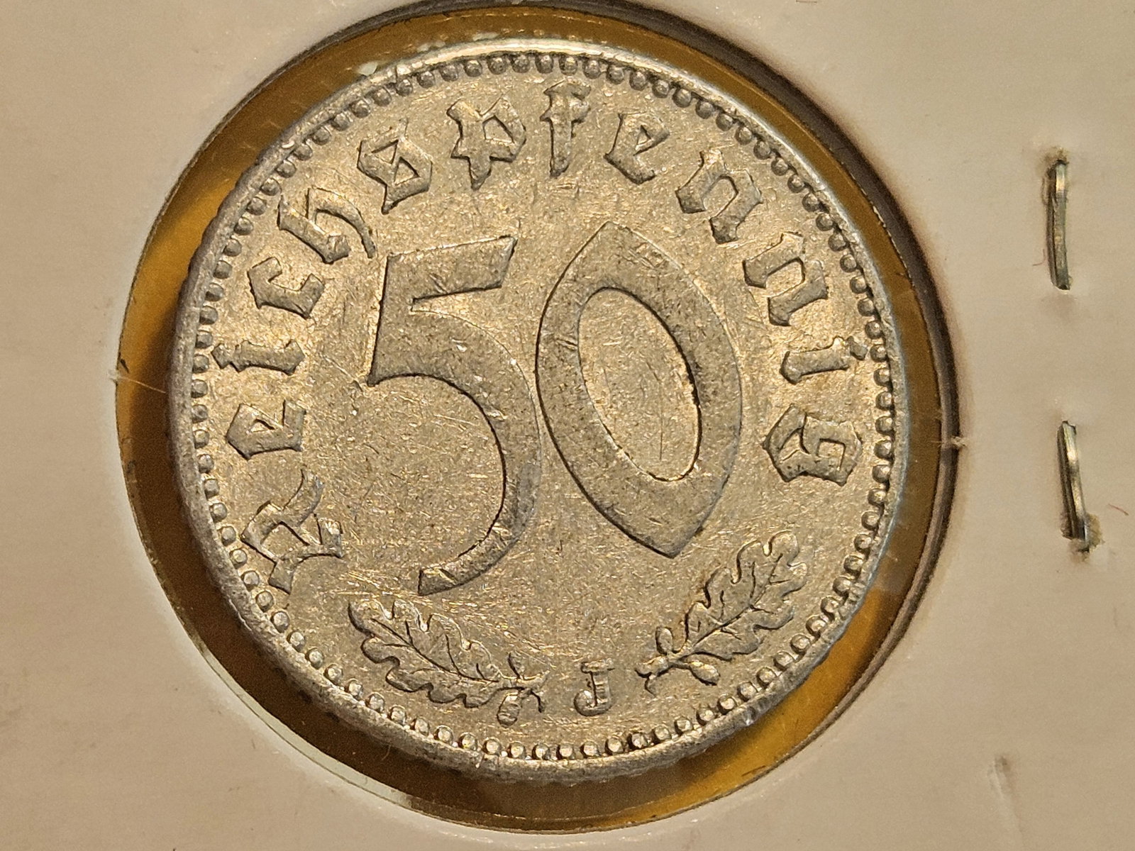 Key 1943-J Germany 50 reichspfennig - 7