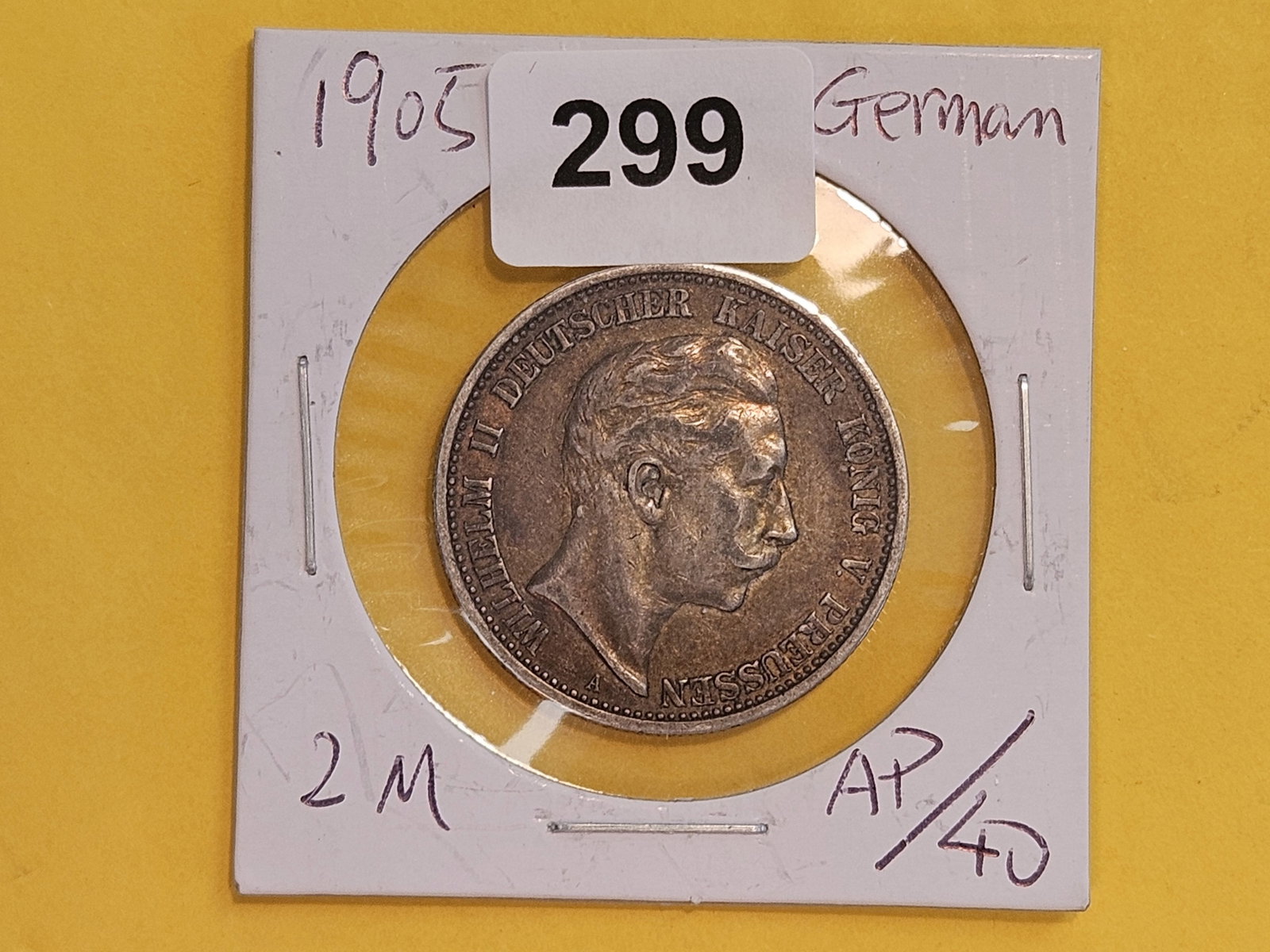 1905-A German States Prussia silver 2 mark - 2