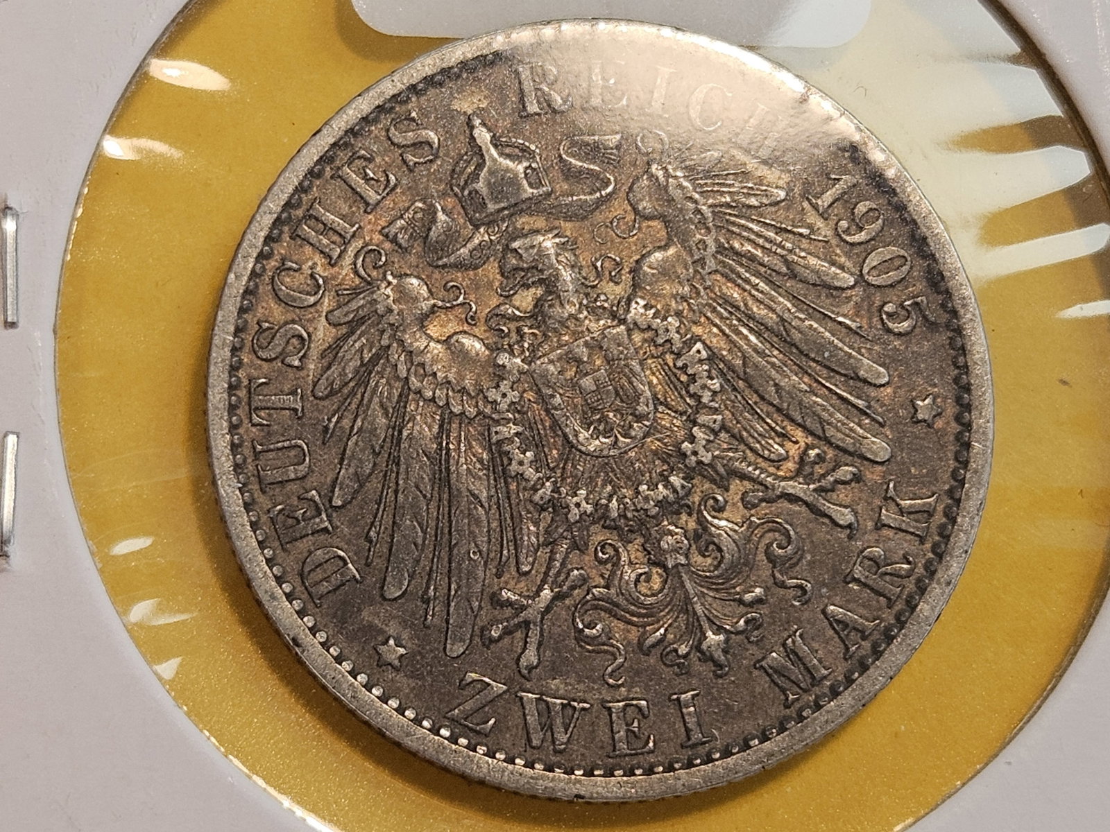 1905-A German States Prussia silver 2 mark - 3
