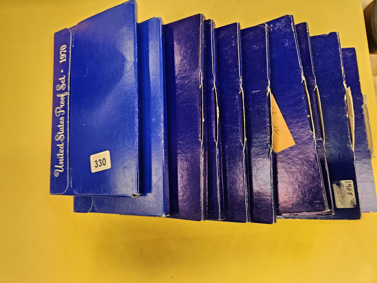 Ten mixed US Silver Proof Sets: All have the 40% silver half dollar