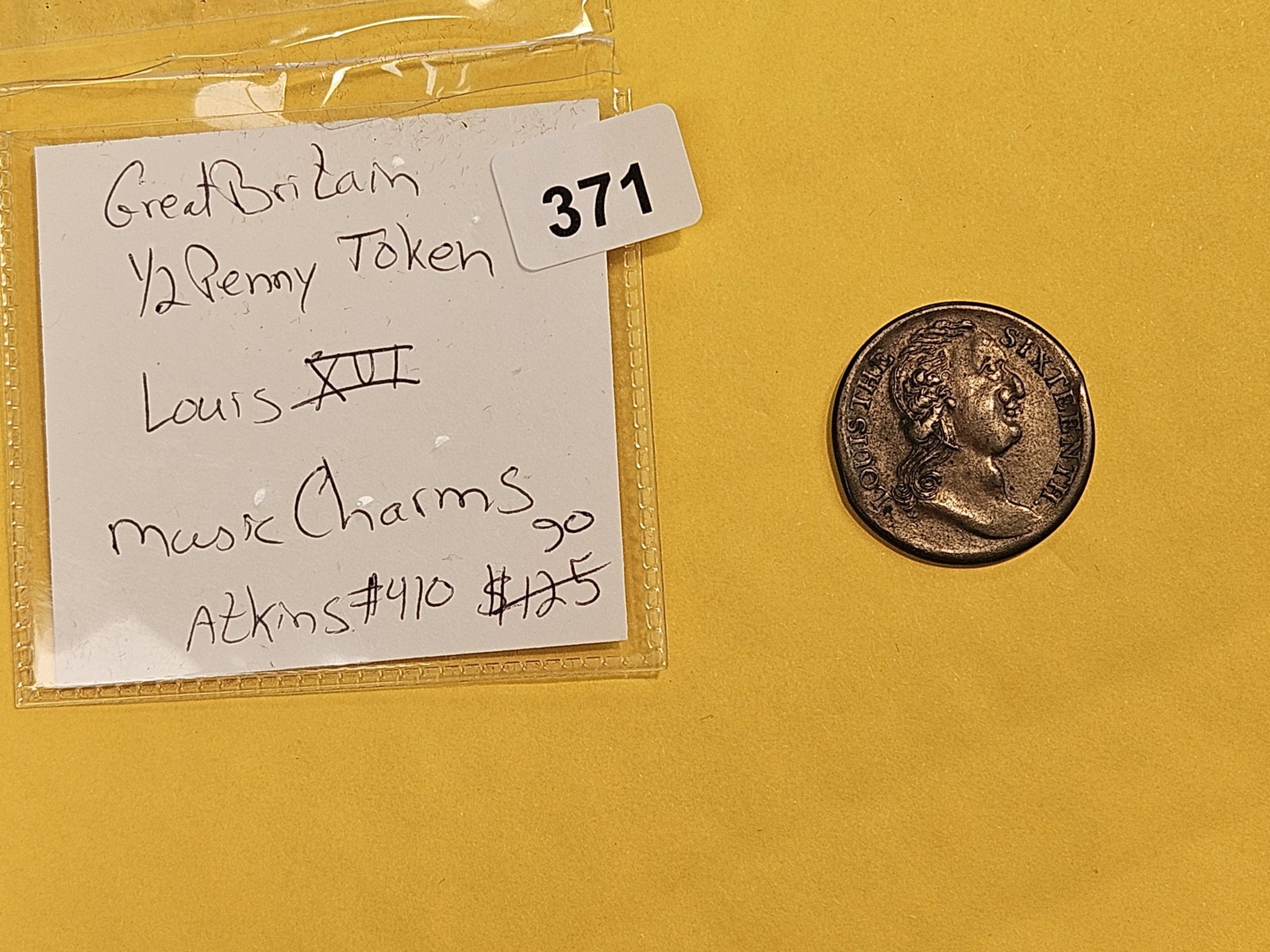 * Scarce ! Great Britain Half-Penny Token - 2