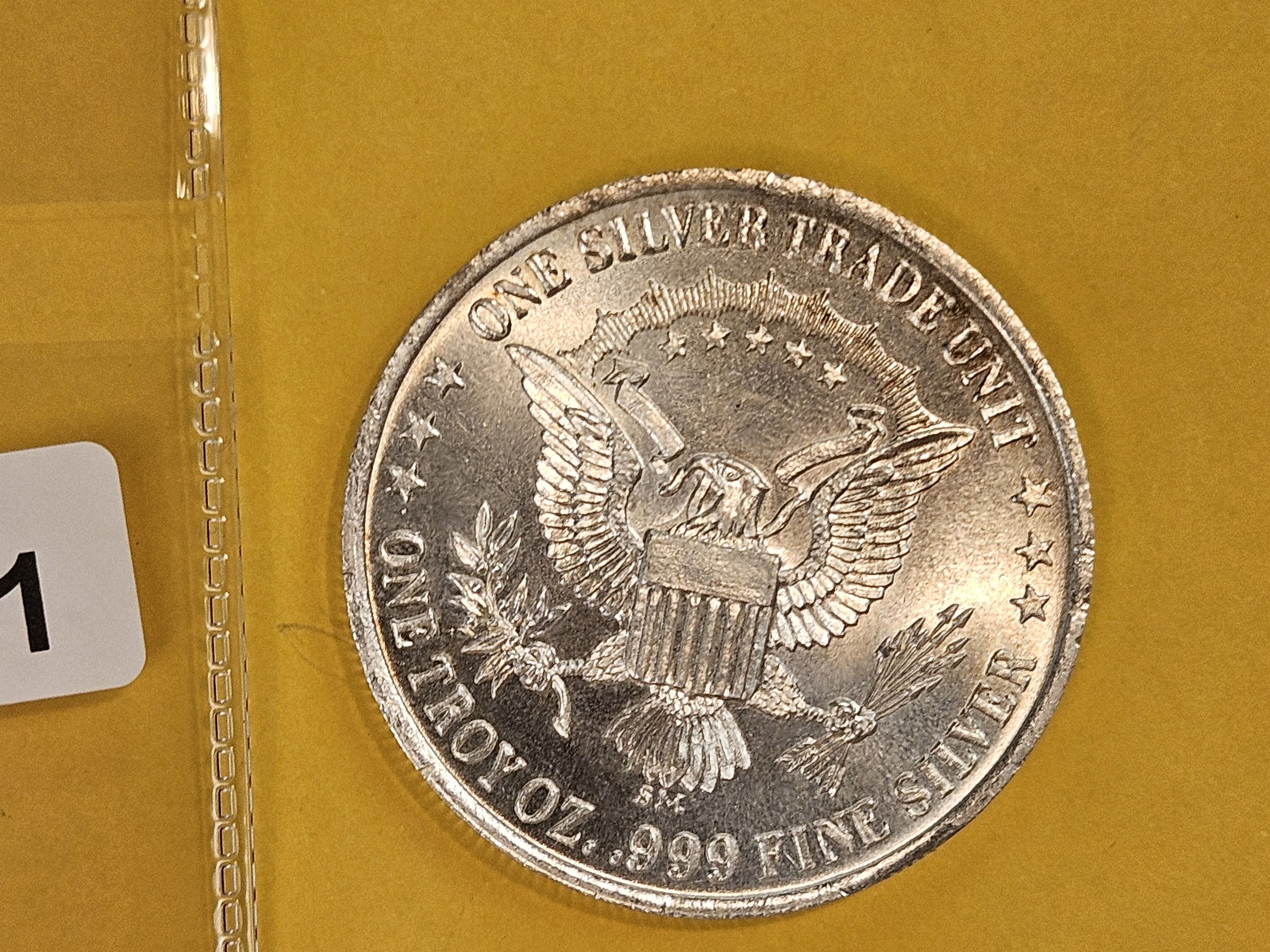 One Troy ounce .999 fine silver art round - 2