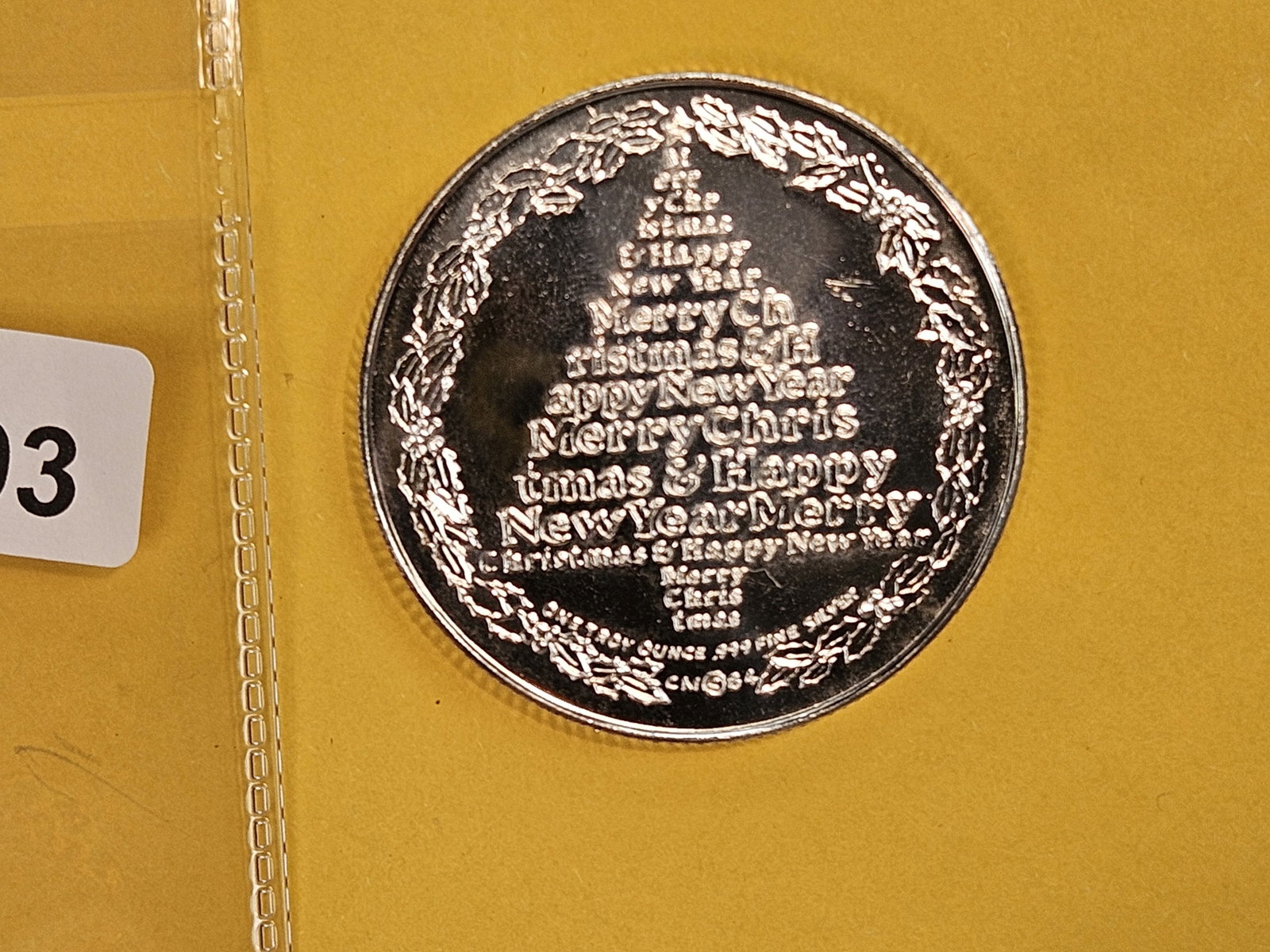 One Troy ounce .999 fine silver art round - 2