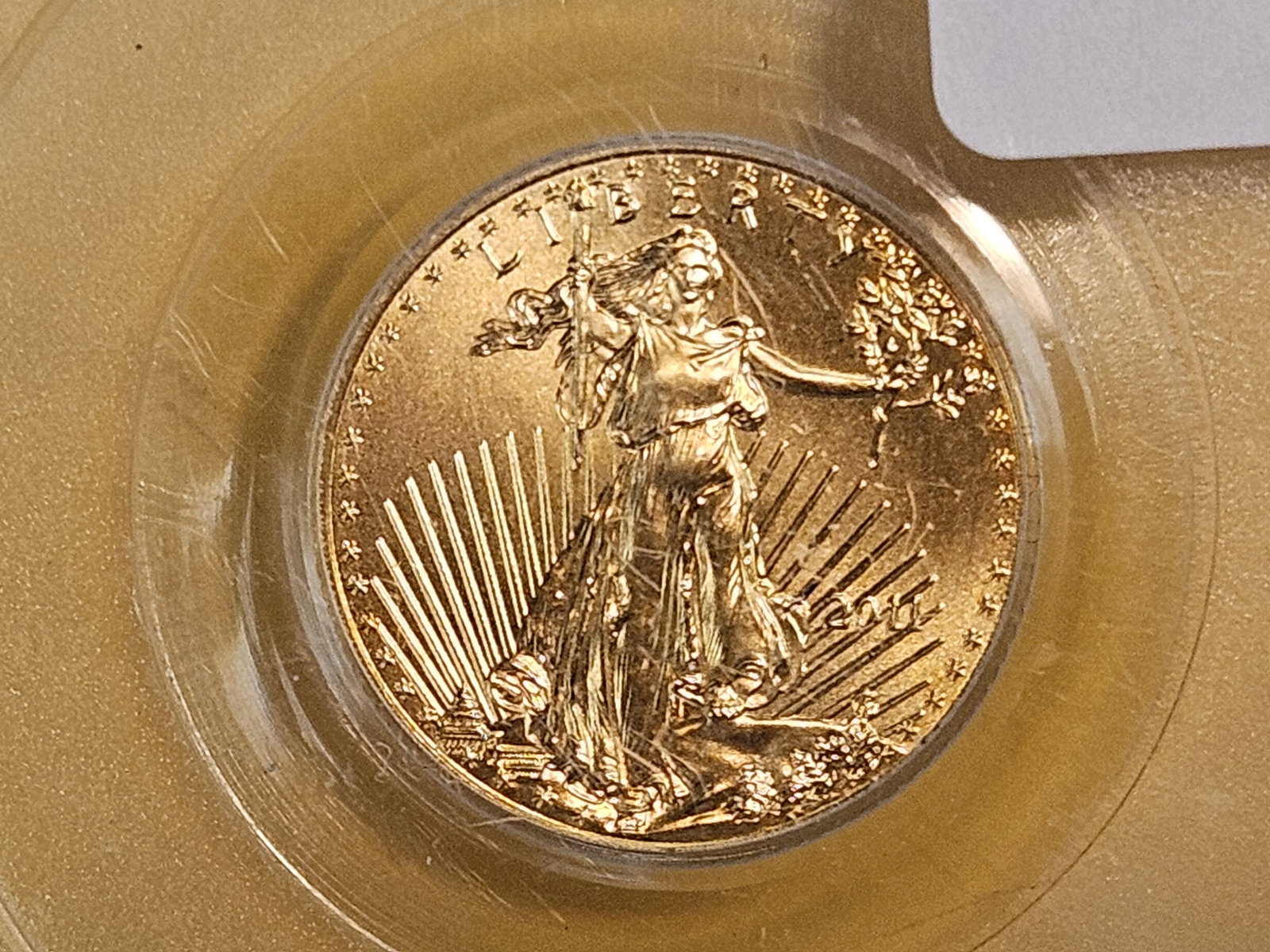 GOLD! PERFECT! PCGS 2011 American Gold Eagle $5 in Mint State 70: Perfect Grade! 25th Anniversary
