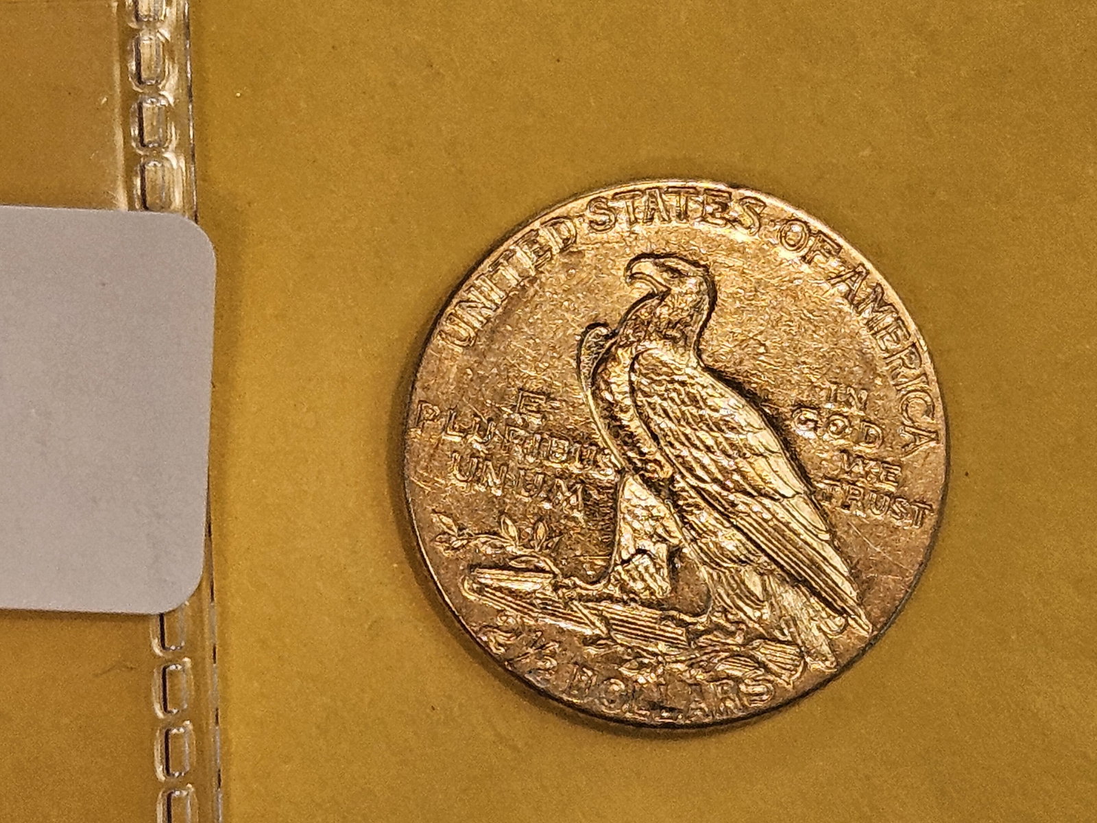 GOLD! Bright 1912 Indian Head Gold $2.5 Dollars - 4