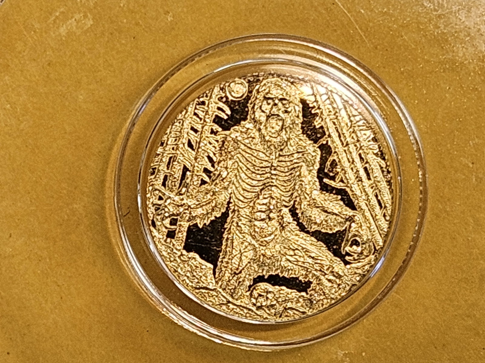 GOLD! GEM .9999 fine gold Proof Art Round: Sasquatch