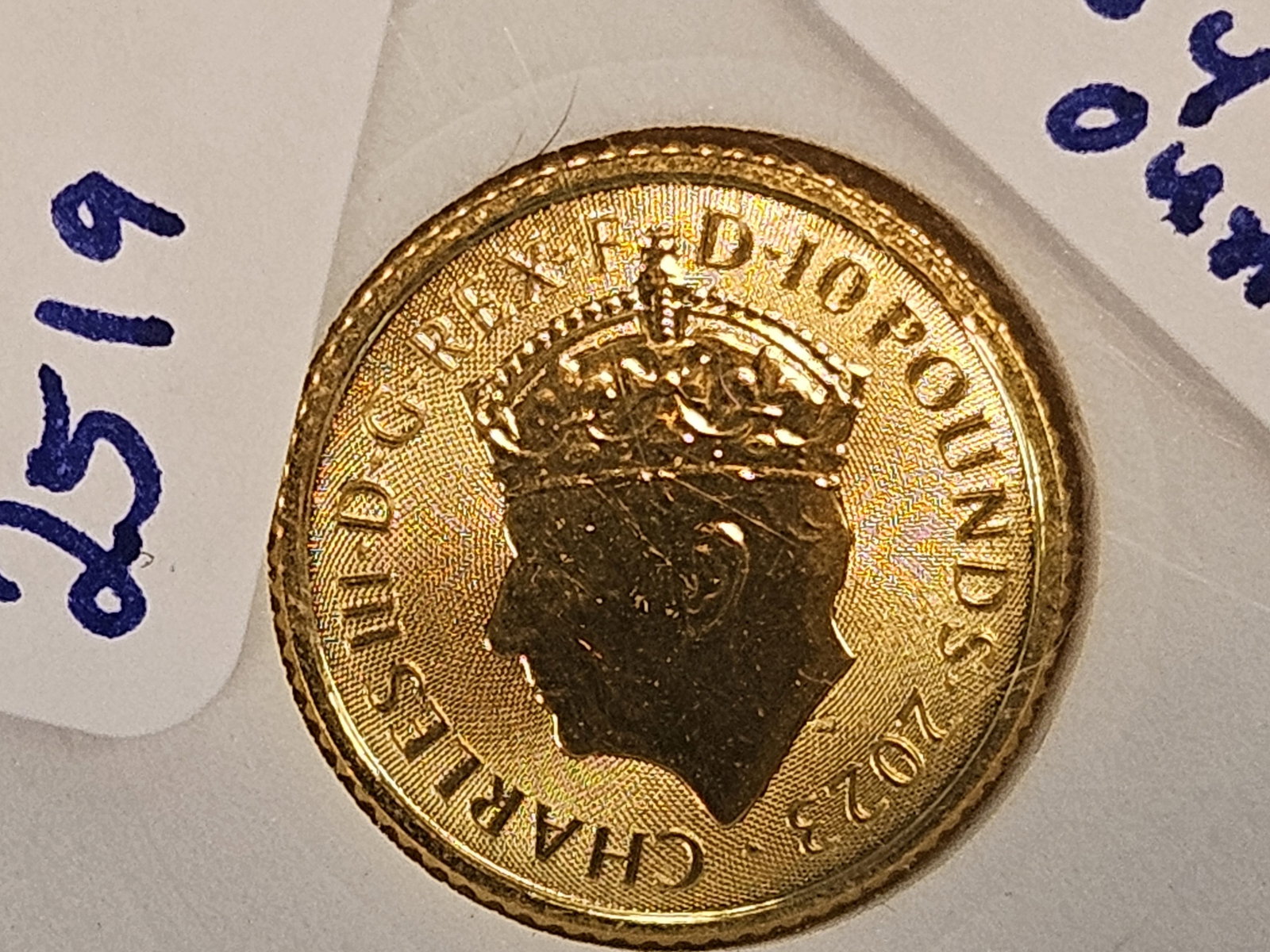 GOLD! GEM 2023 Great Britain 10 Pound Gold coin - 2