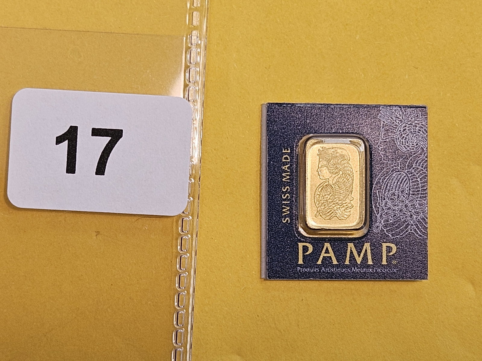 GOLD! PAMP Suisse One Gram .9999 fine gold bar (1 of 2)