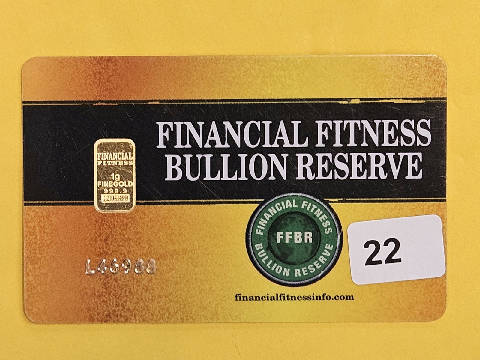 GOLD! NADIR One Gram .9999 fine gold bar (1 of 2)