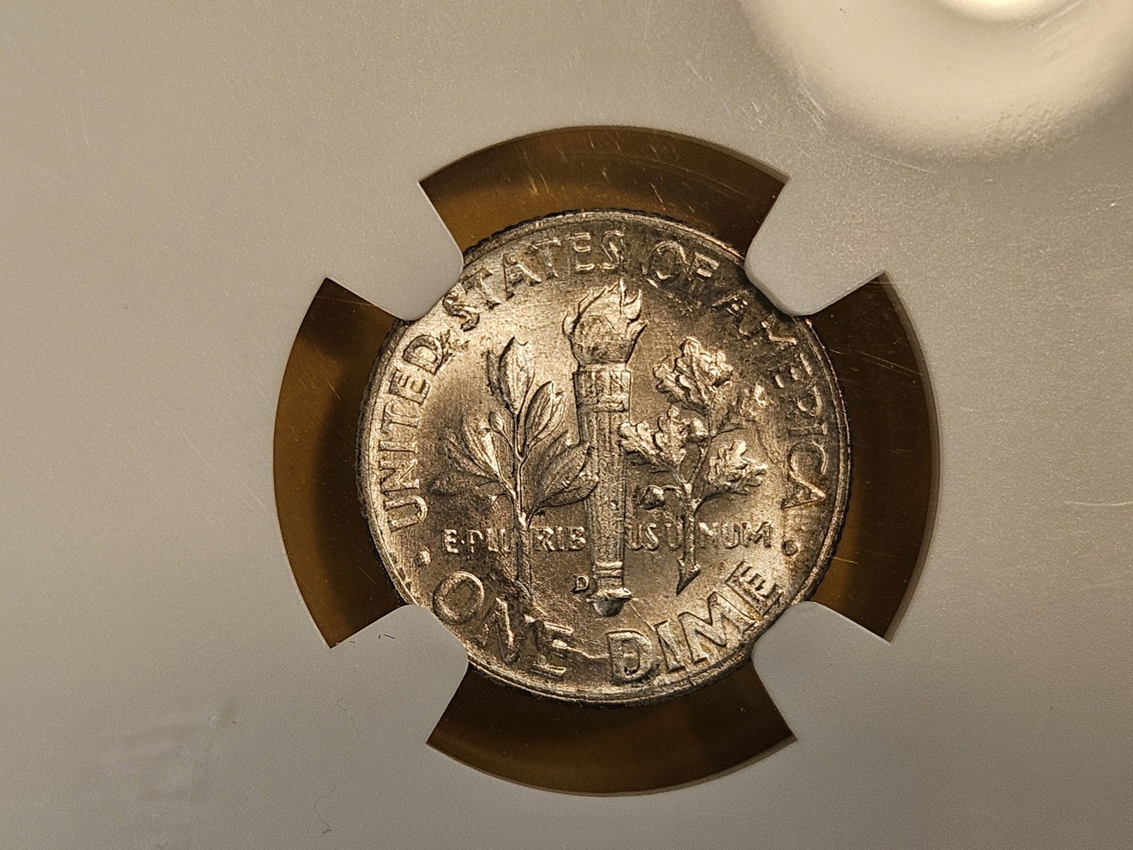 GEM! NGC 1953-D silver Roosevelt Dime in Mint State 65 FT - 4
