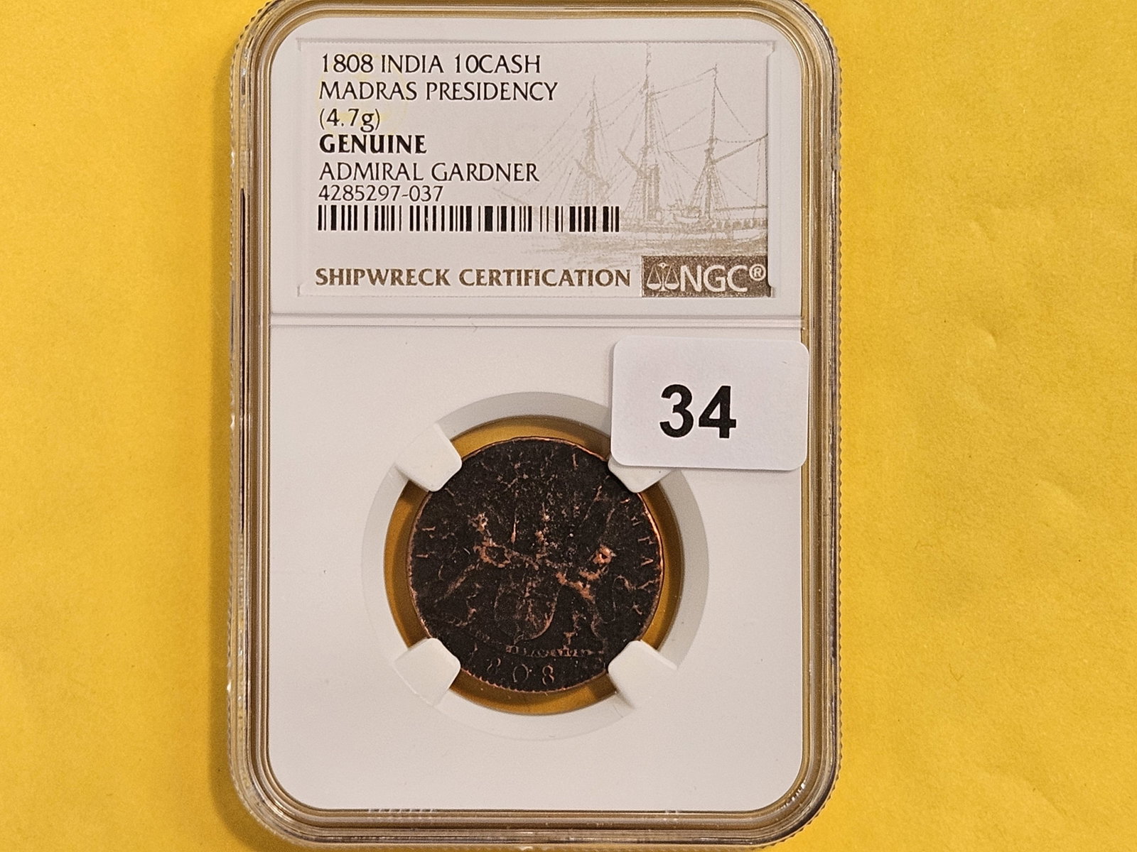NGC 1808 East India Company 10 cash - 2