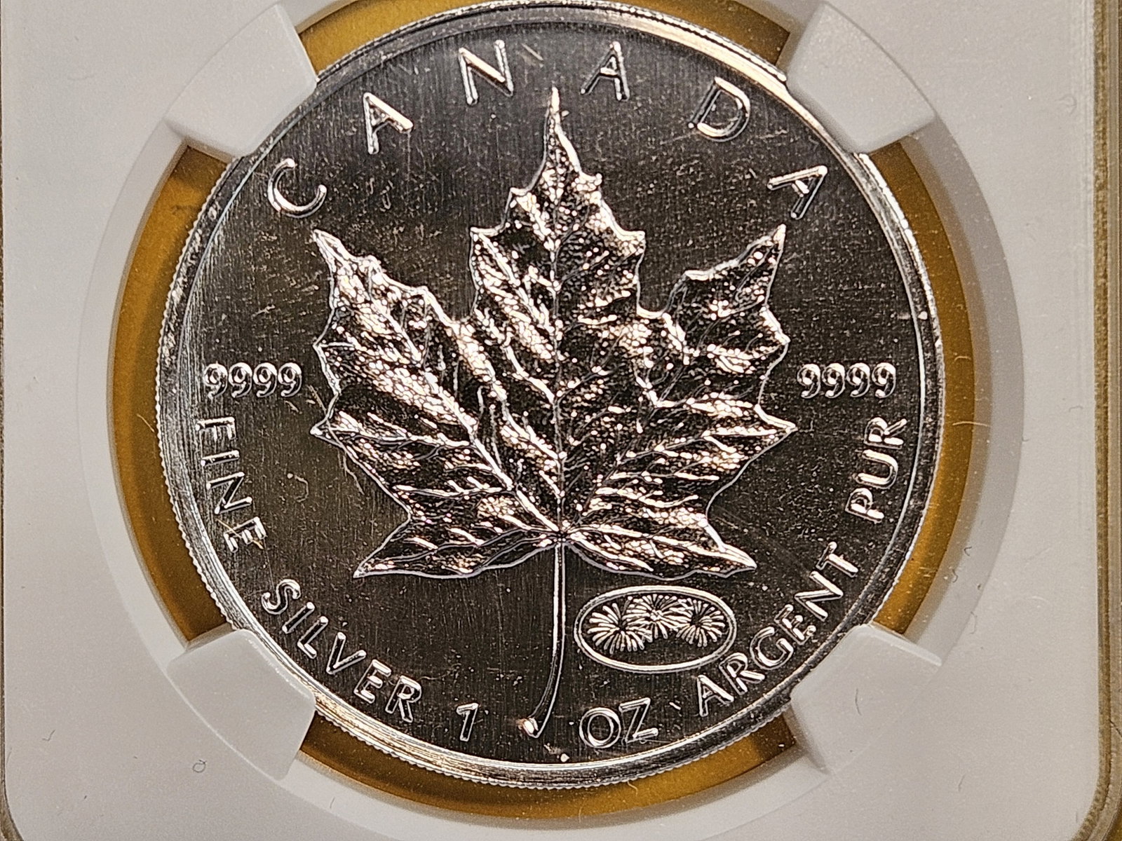 NGC 1999 Canada silver 5 dollars in Mint State 68 (1 of 3)