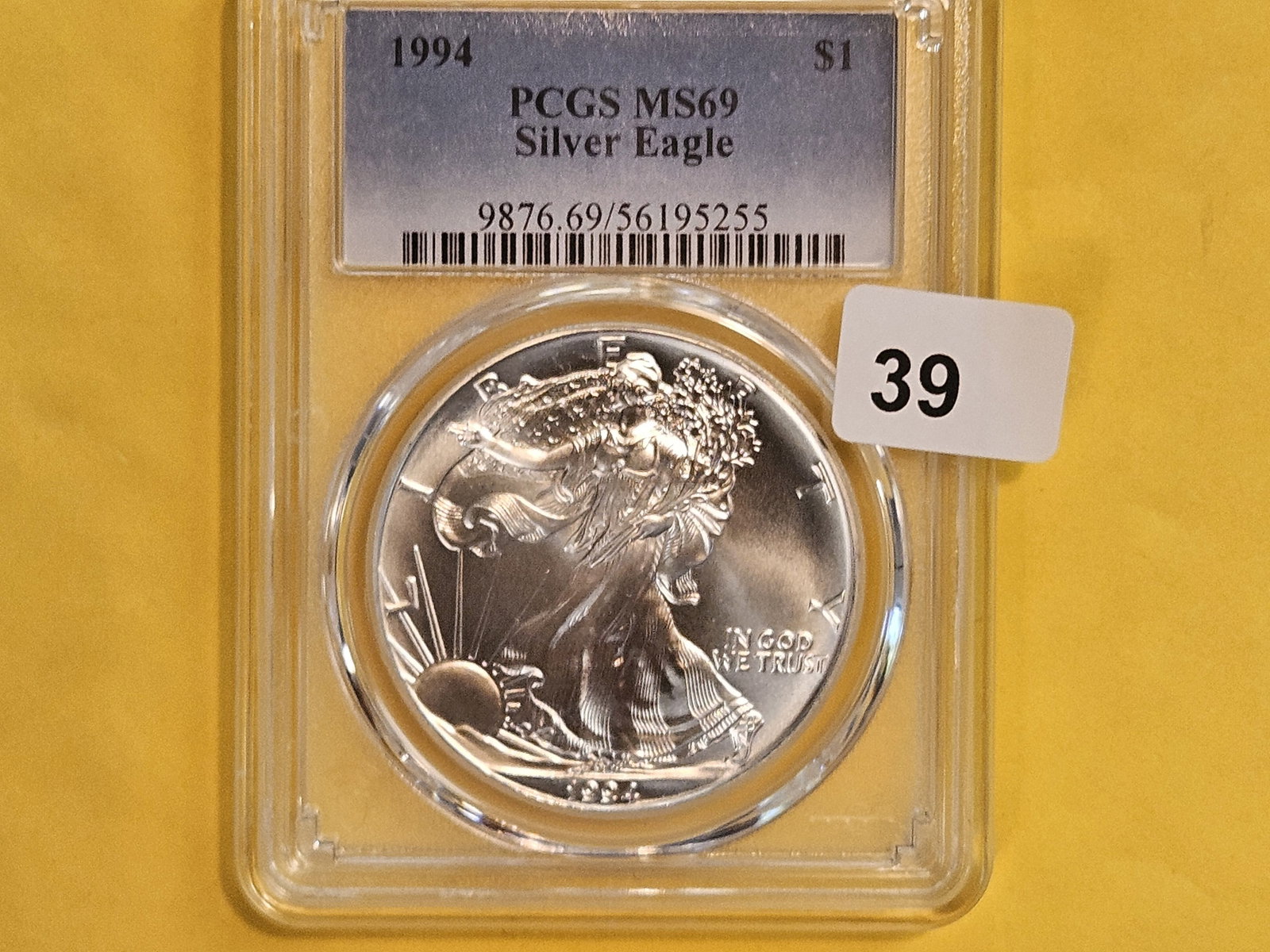 PCGS 1994 American Silver Eagle in Mint State 69: Better Date
