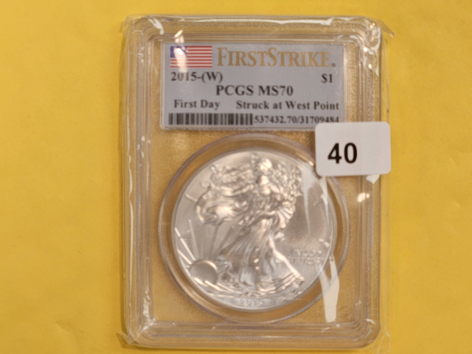 PERFECT! PCGS 2015 American Silver Eagle in Mint State 70: Perfect Grade