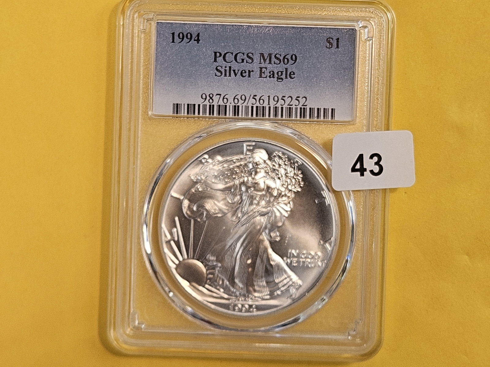 PCGS 1994 American Silver Eagle in Mint State 69: Better Date