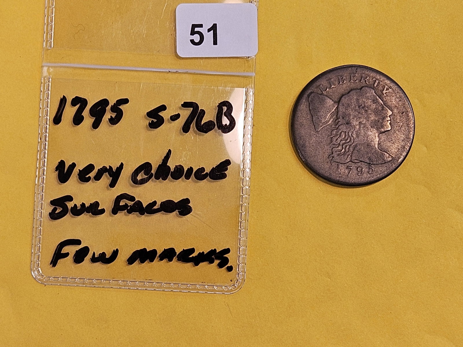 1795 Flowing Hair Large Cent - 2