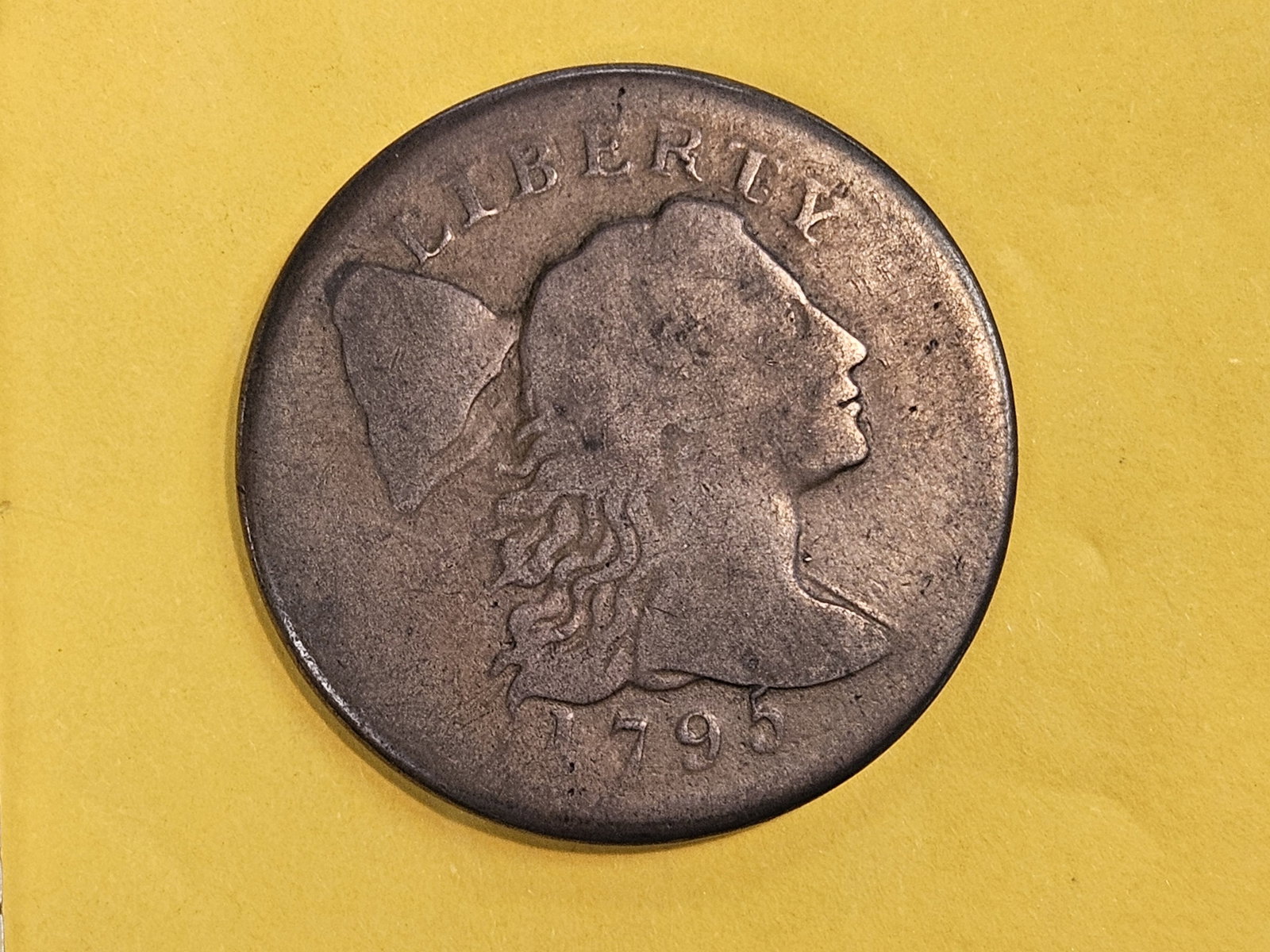 1795 Flowing Hair Large Cent - 3