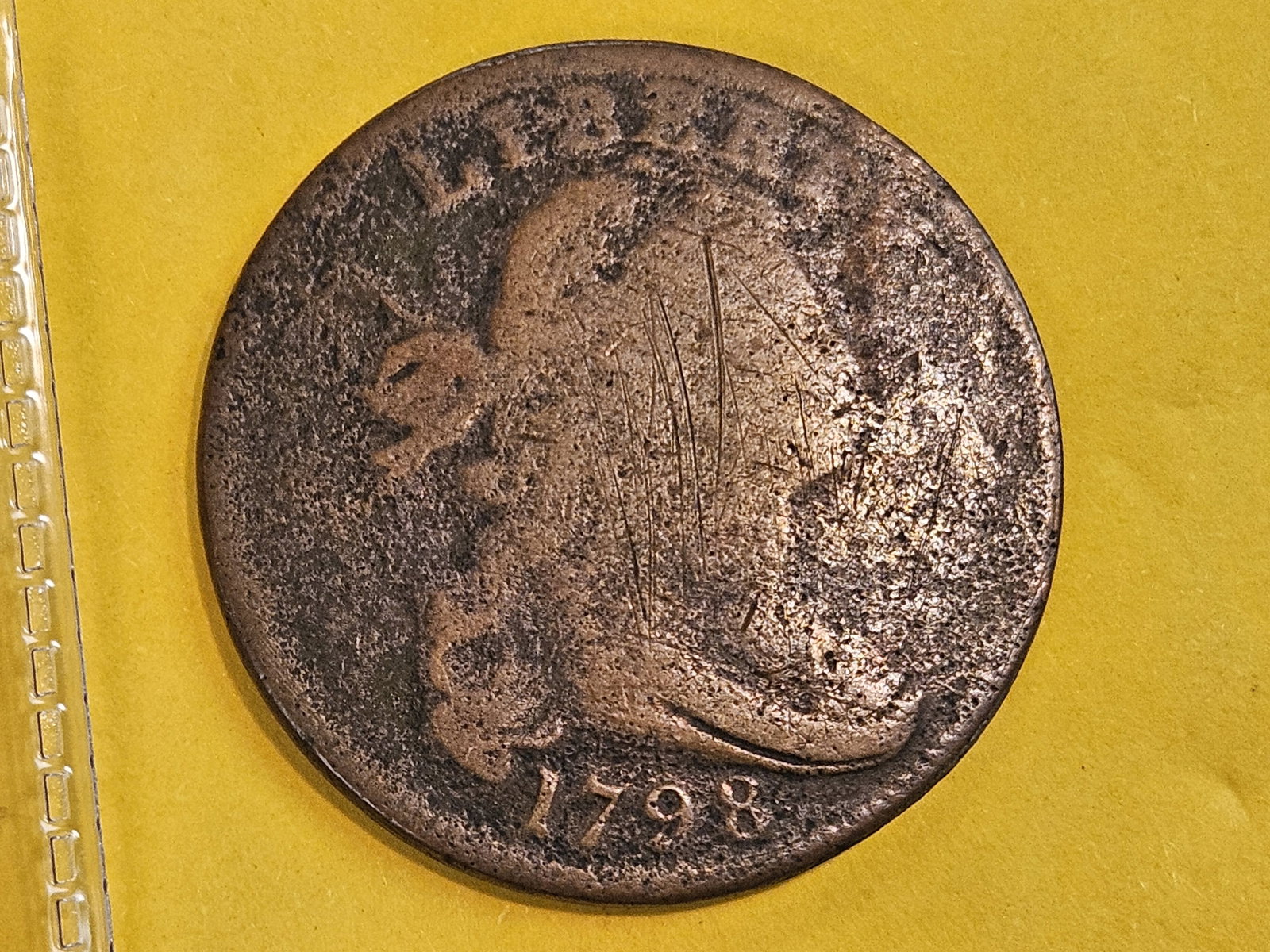 1798 Draped Bust Large Cent (1 of 3)