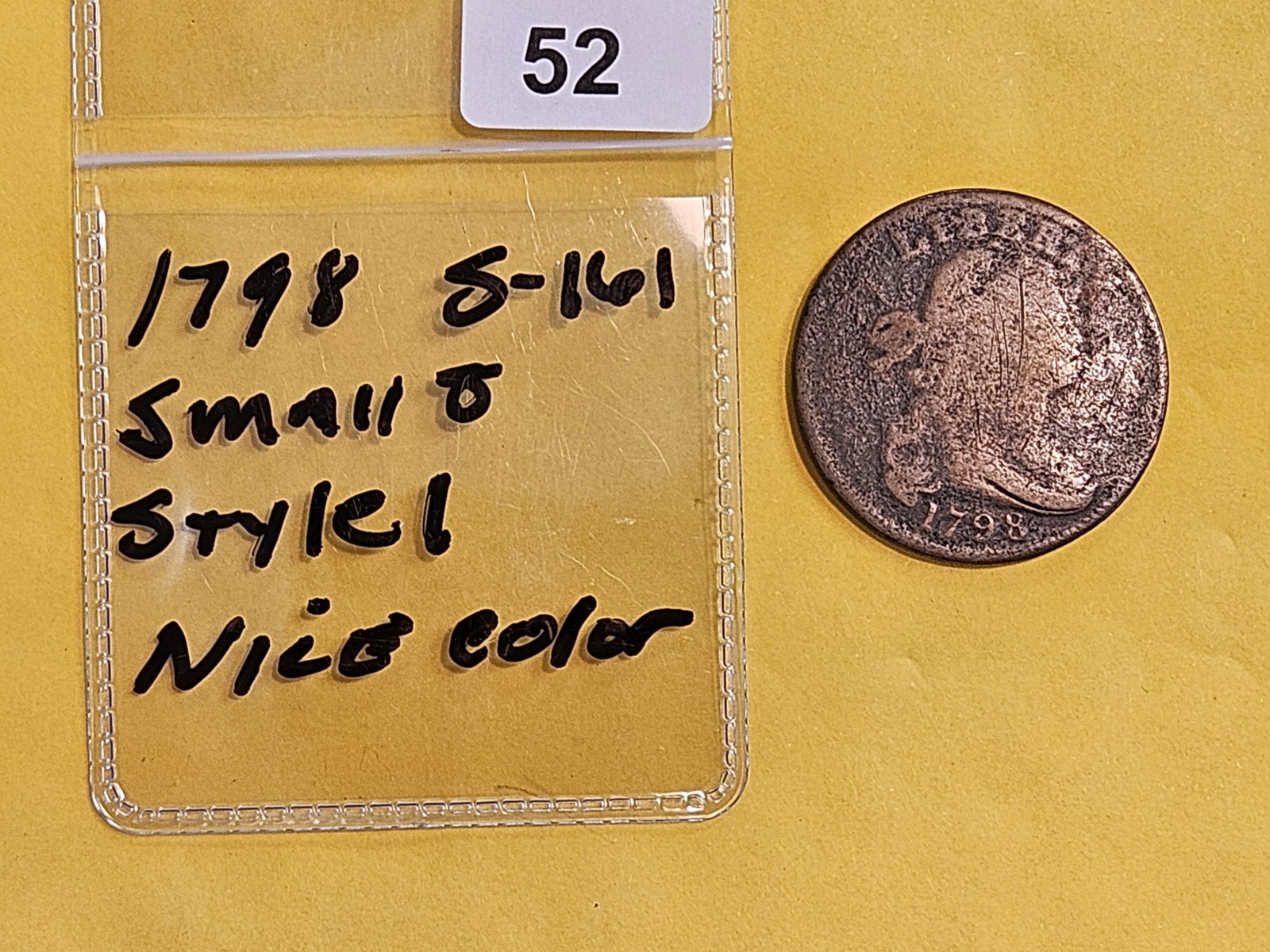 1798 Draped Bust Large Cent - 2