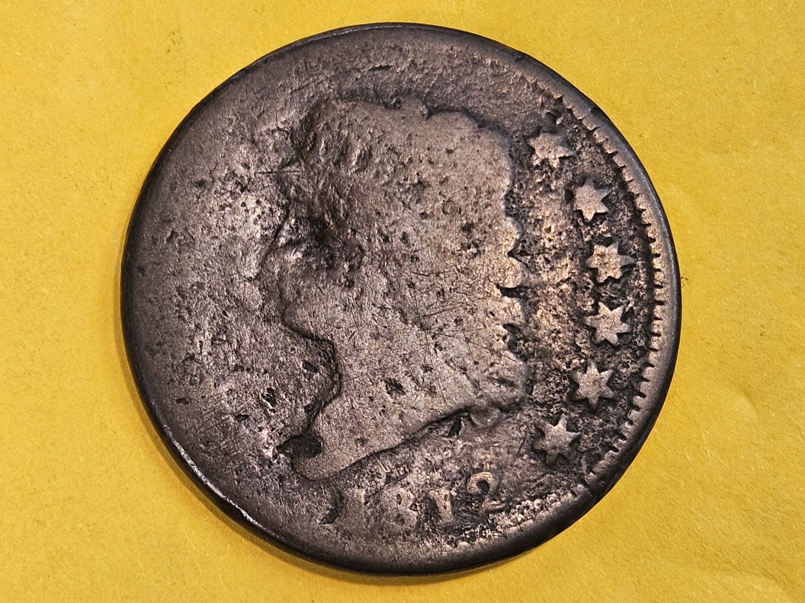 1812 Classic Head Large Cent in Good - details: Small Date