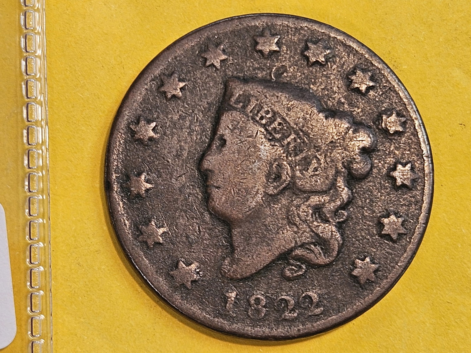 1822 Coronet Head Large Cent (1 of 3)