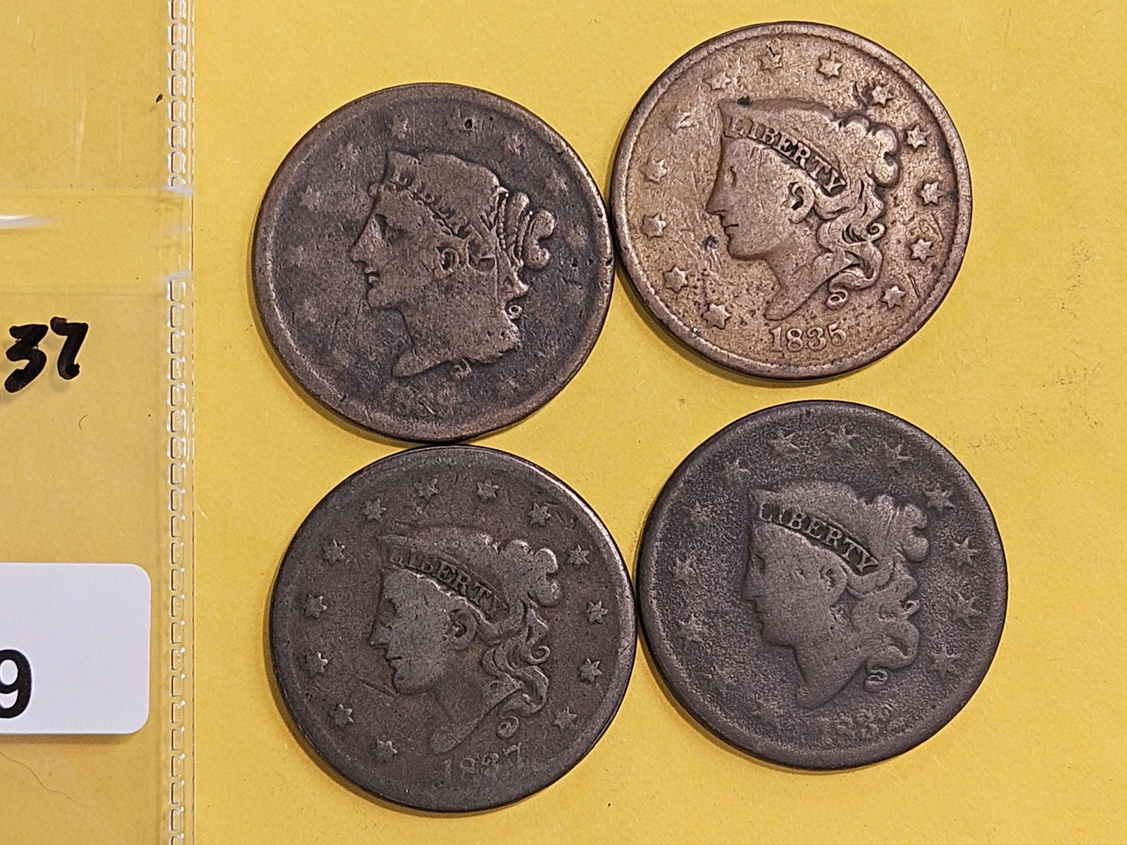 Four mixed Large Cents (1 of 3)