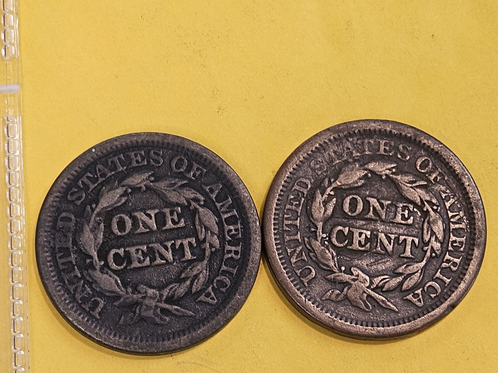 1848 and 1850 Braided Hair Large Cents - 3
