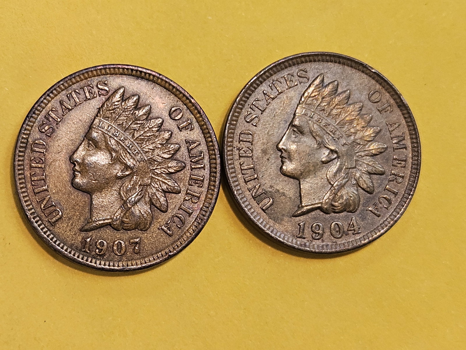 Two Very Choice Brown Uncirculated Indian Cents (1 of 10)