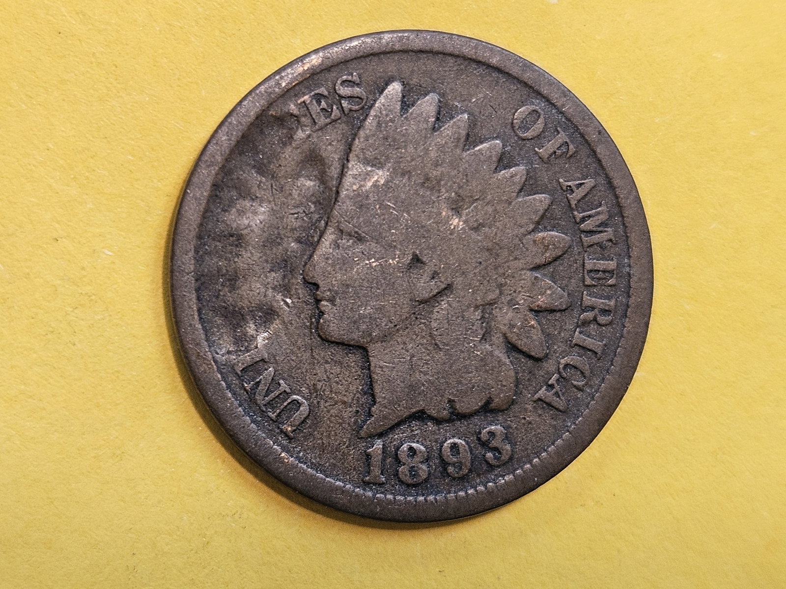 MINT ERROR! 1893 Indian Cent - 4