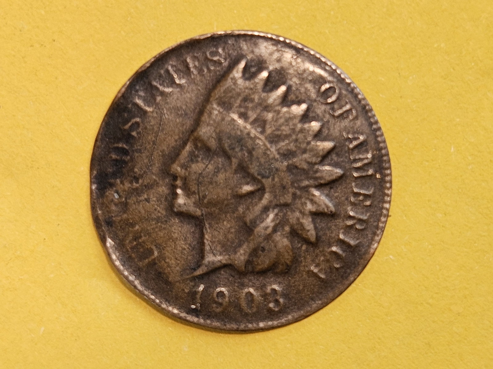 MINT ERROR! 1903 Indian cent - 3