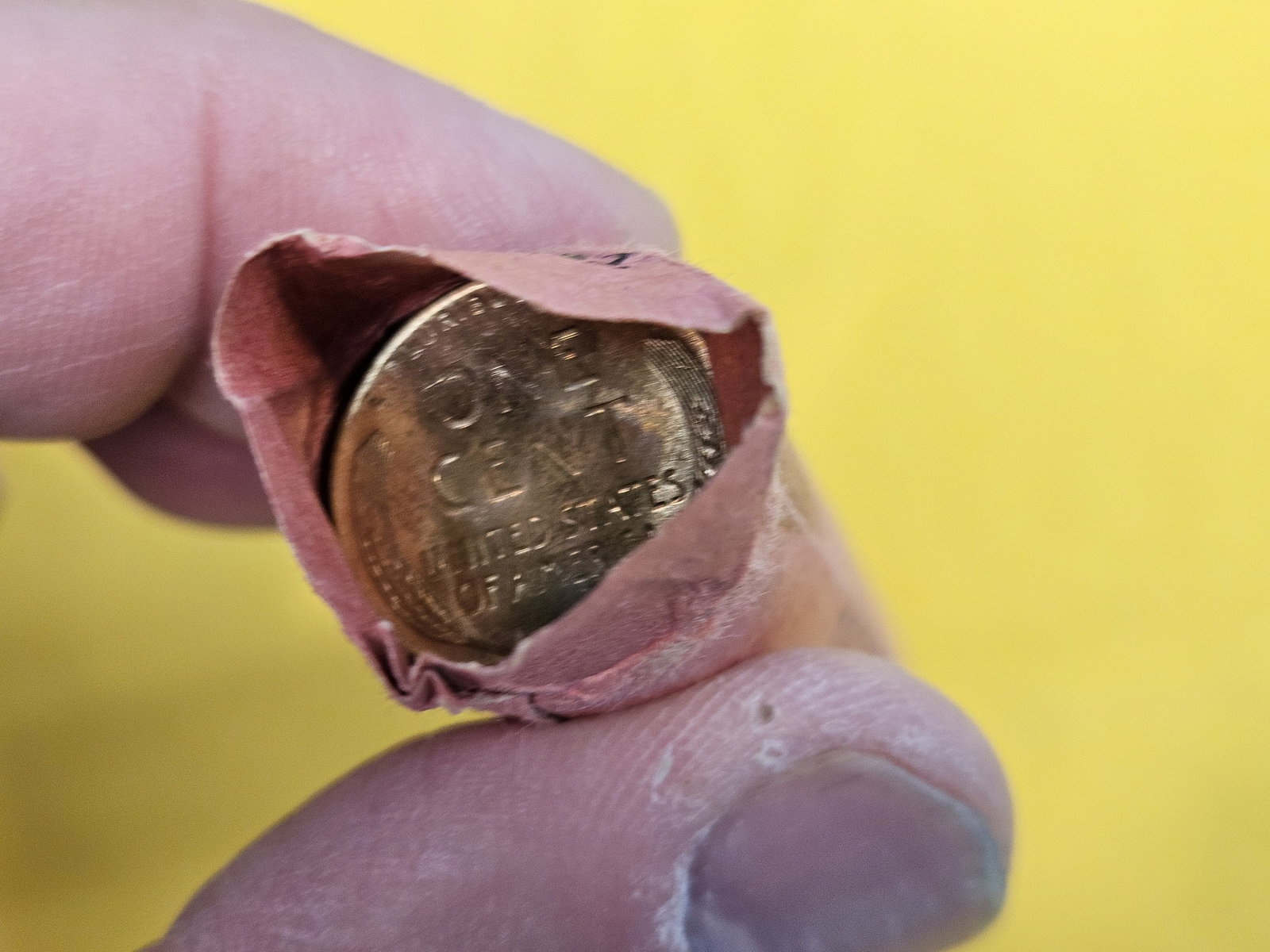 GEM Brilliant Uncirculated RED Roll of 1957-D Wheat cents - 2
