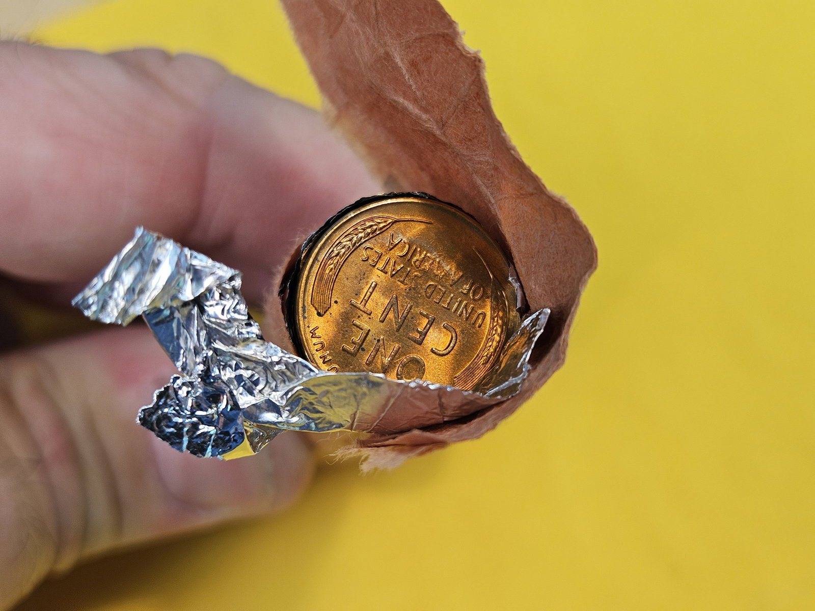 GEM Brilliant Uncirculated RED Roll of 1955-S Wheat cents - 2