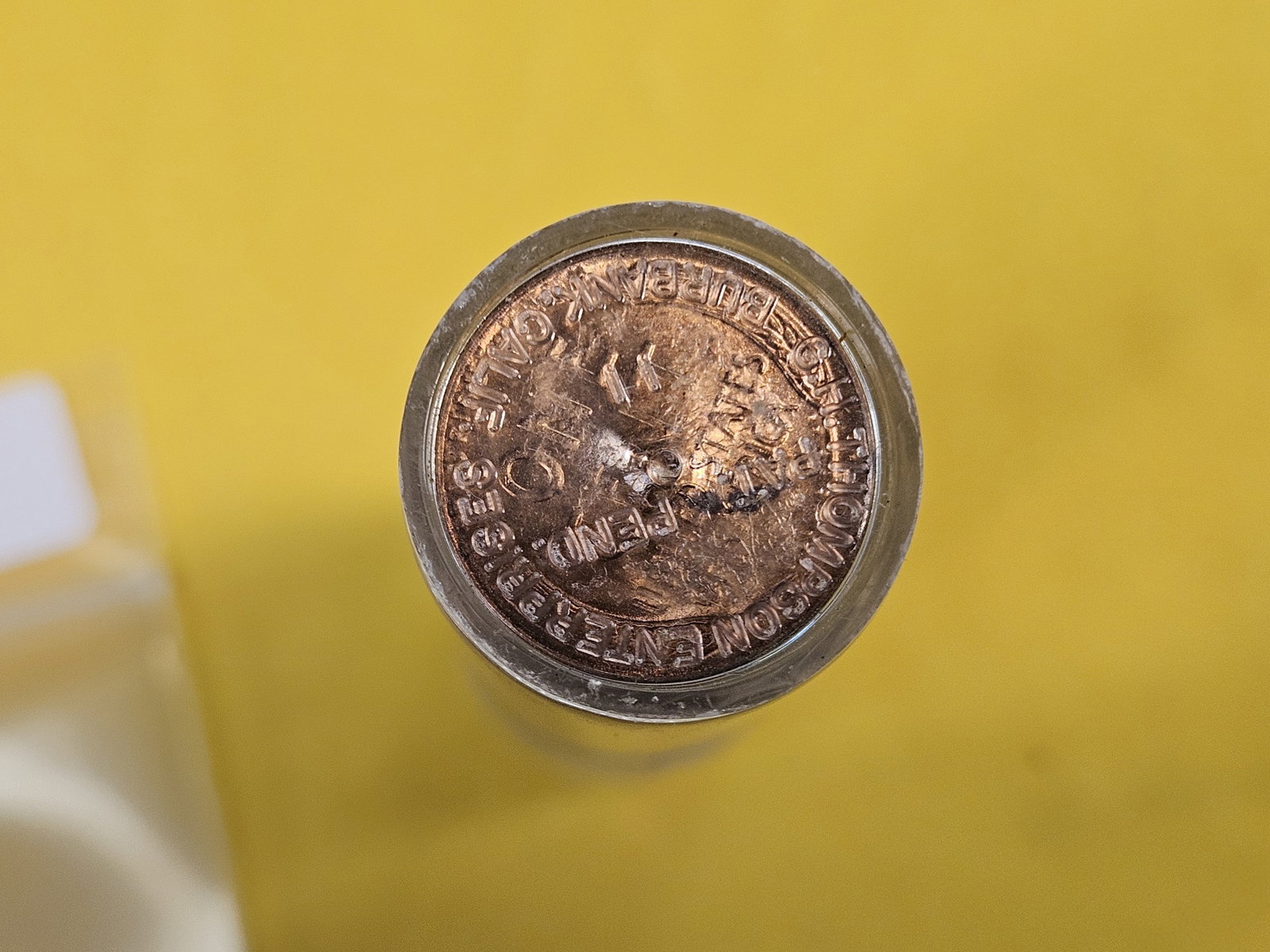GEM Brilliant Uncirculated RED Roll of 1955 Wheat cents - 3