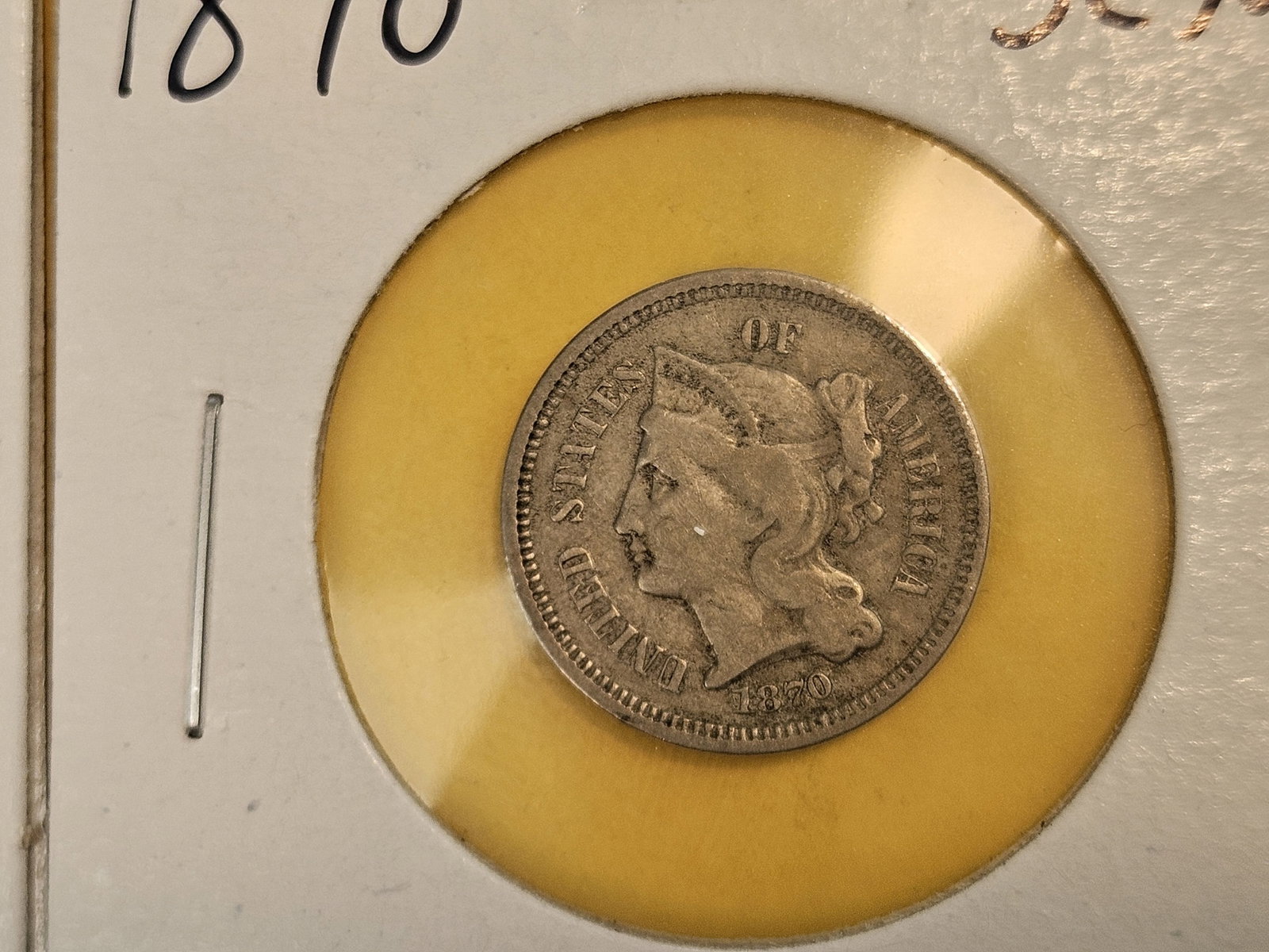 Three mixed 3-Cent nickels - 3