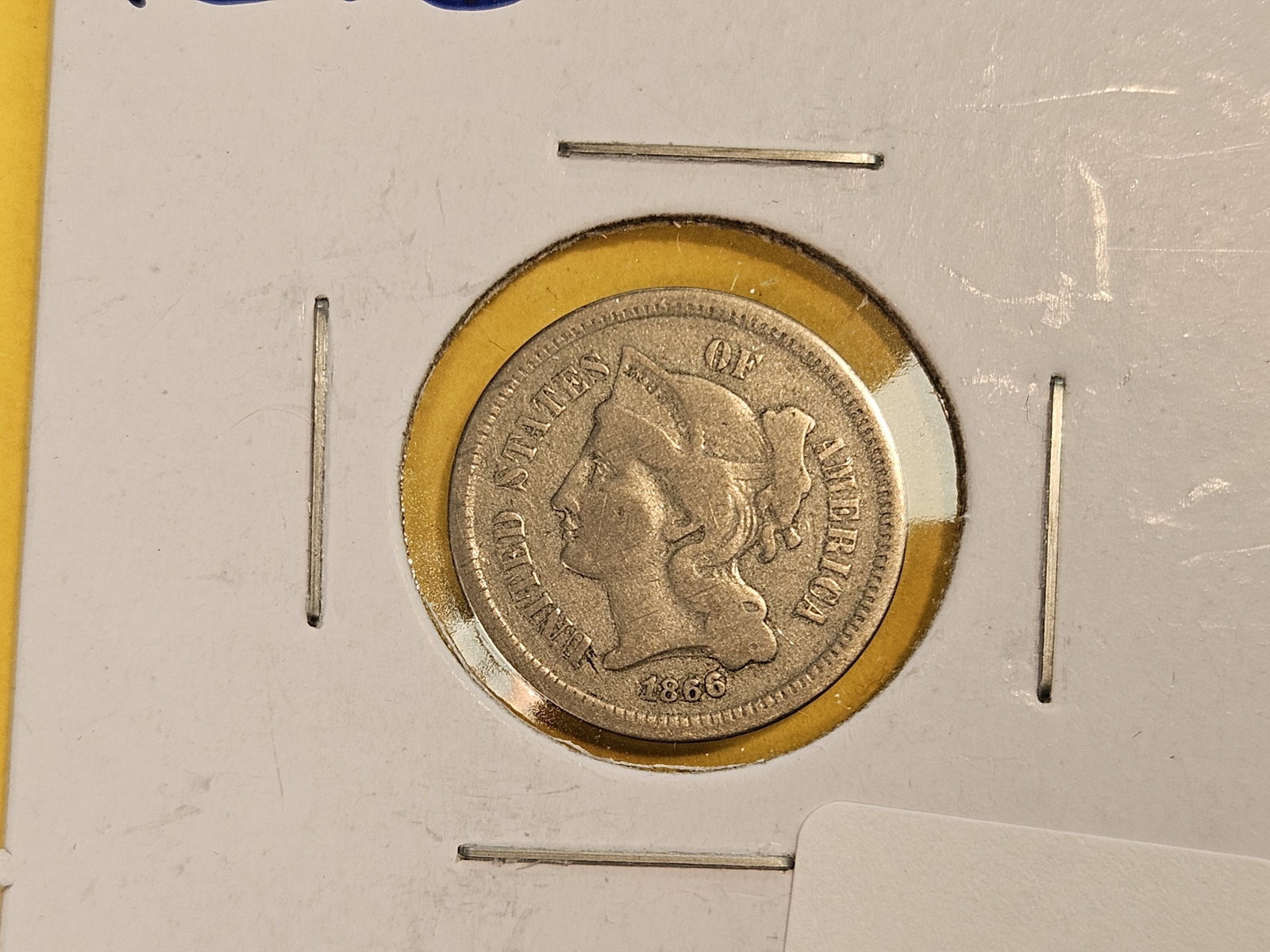 Three mixed 3-Cent nickels - 4
